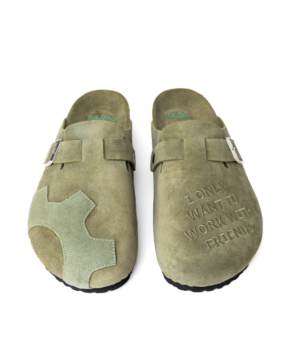 ENGINEERED SUEDE CLOG (OLIVE)