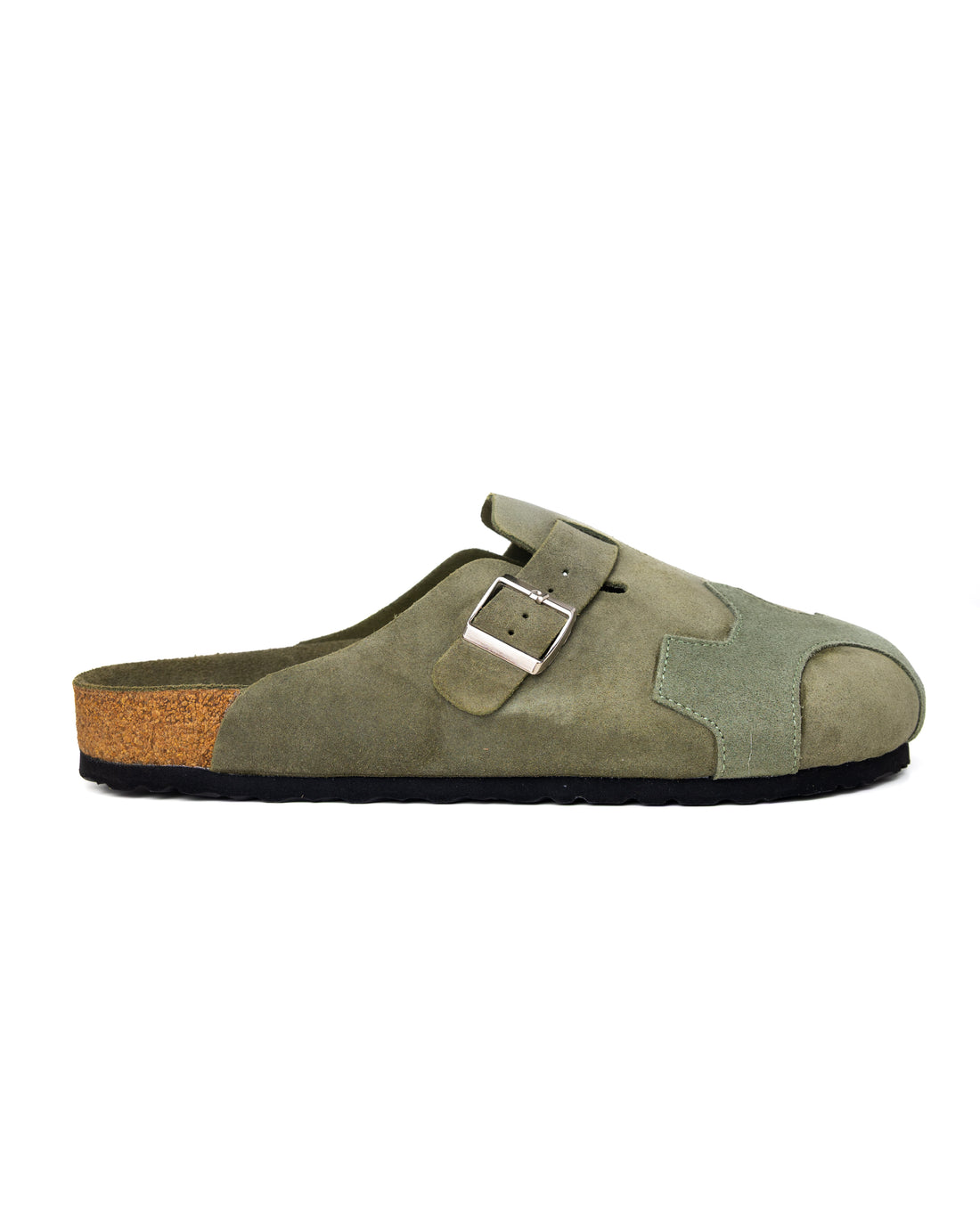 ENGINEERED SUEDE CLOG (OLIVE)