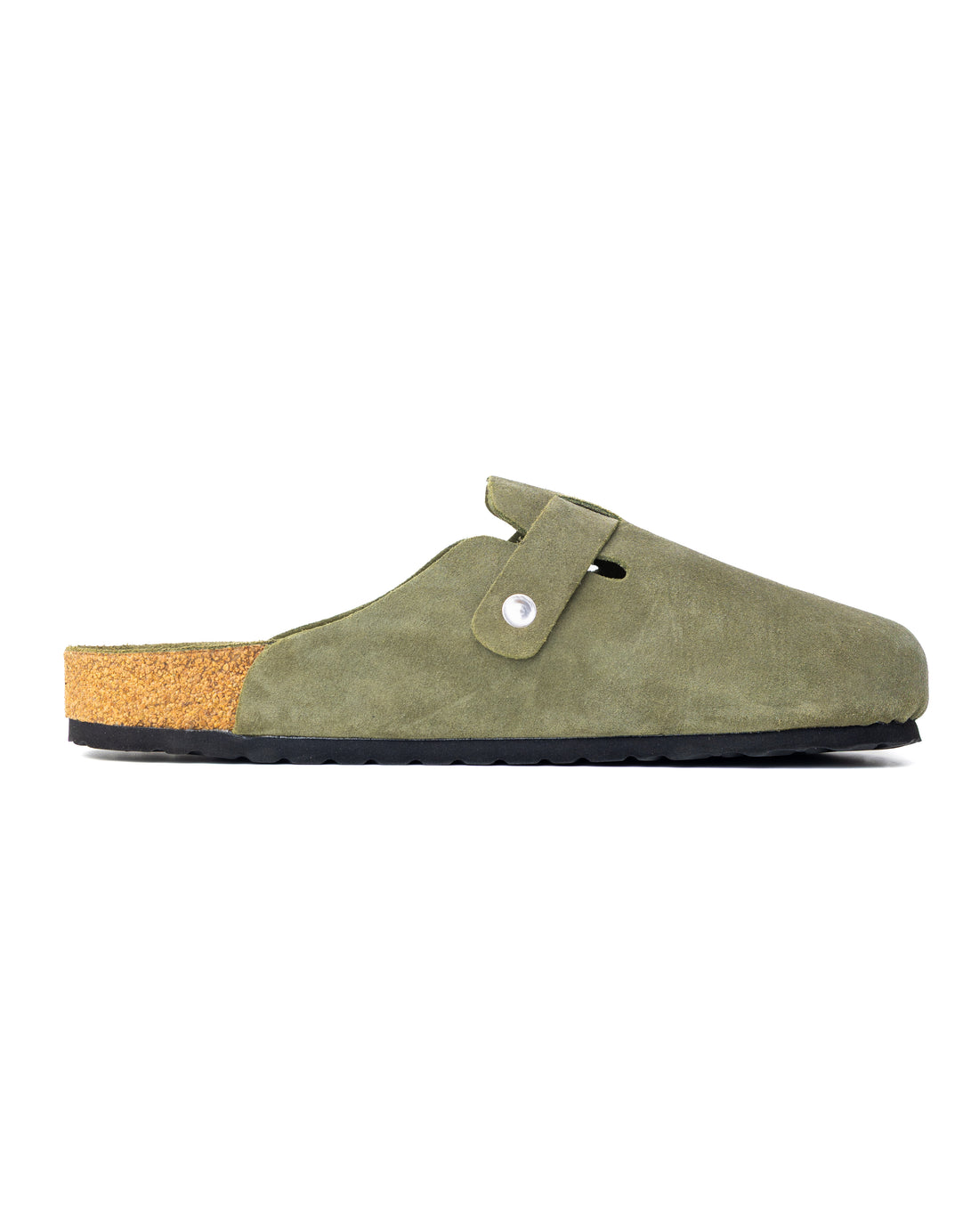 ENGINEERED SUEDE CLOG (OLIVE)