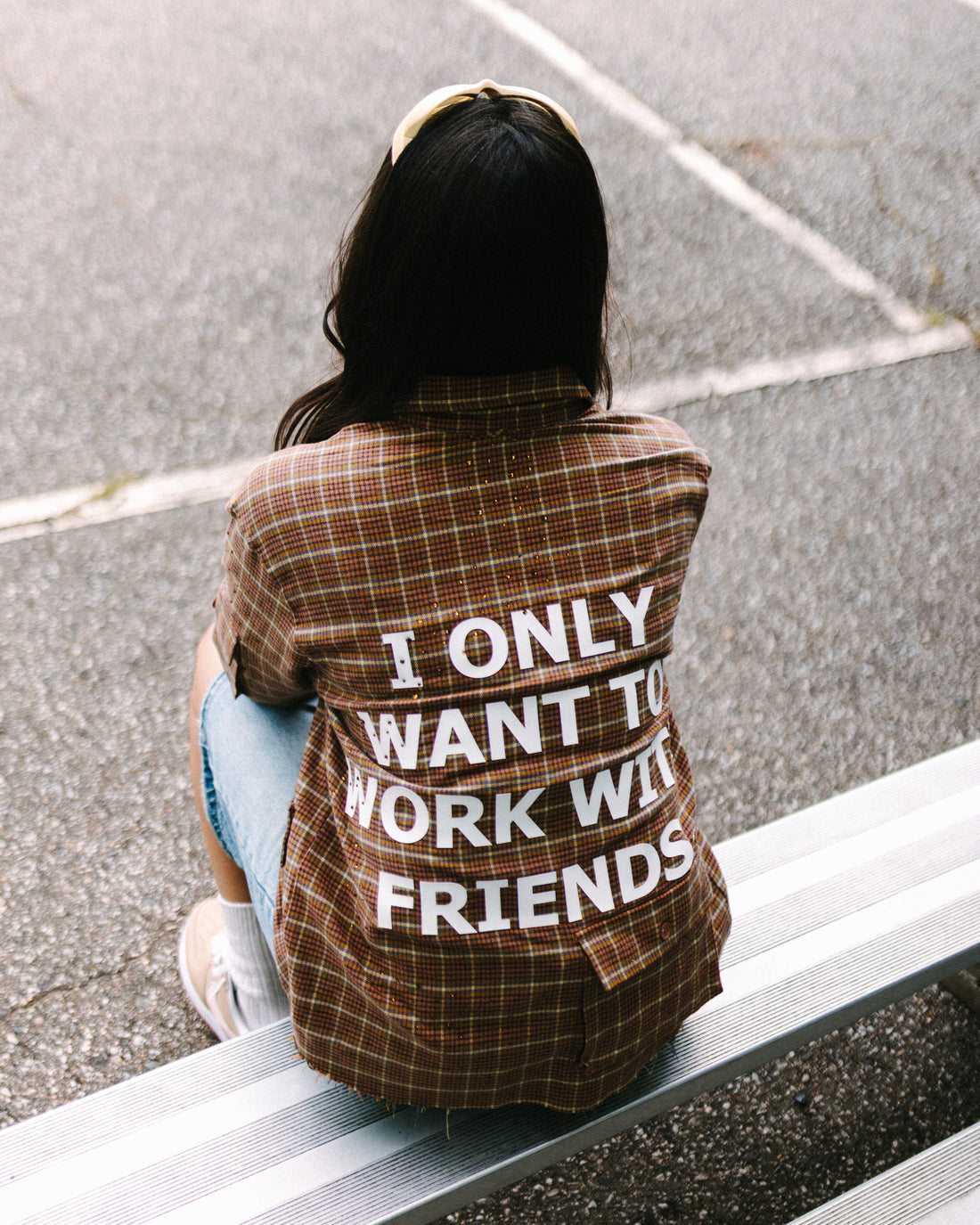 ROSE GOLD RHINESTONE FLANNEL