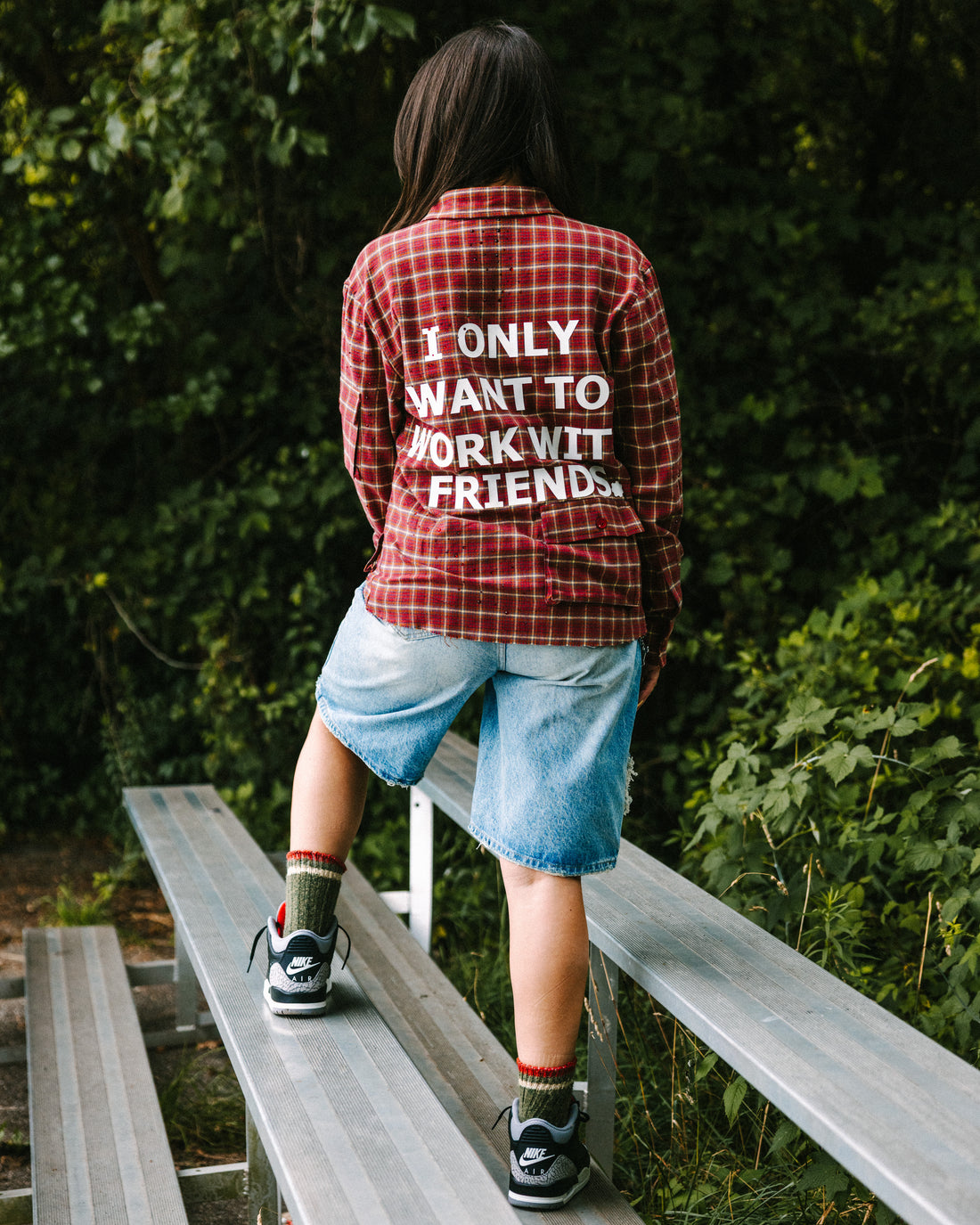 RED RHINESTONE FLANNEL