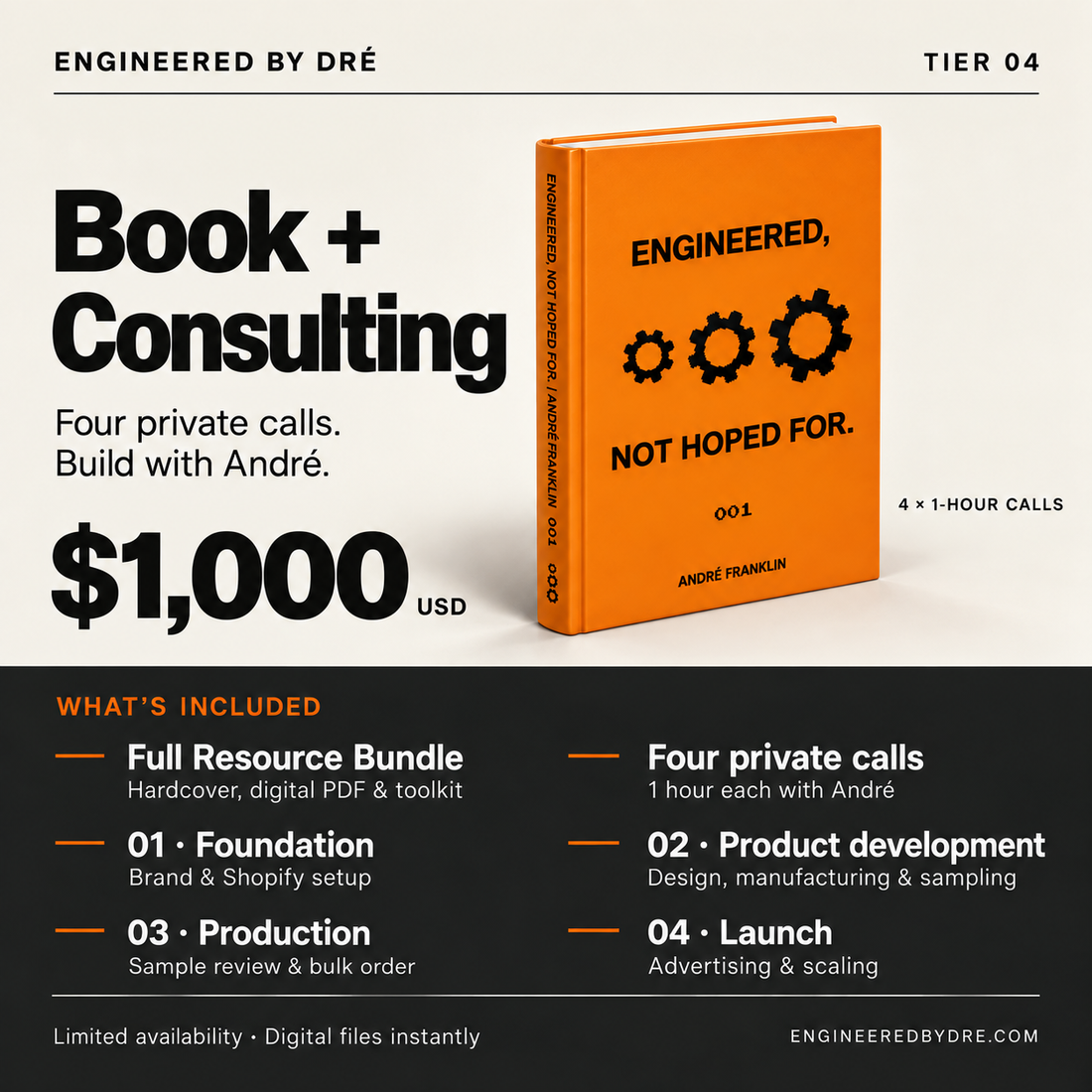 TIER 4, Book + Consulting