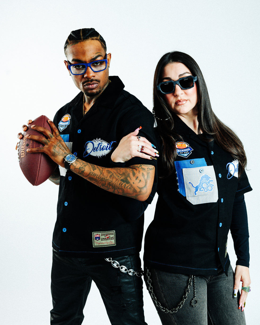 DET LIONS WORKSHIRT ( BLACK )