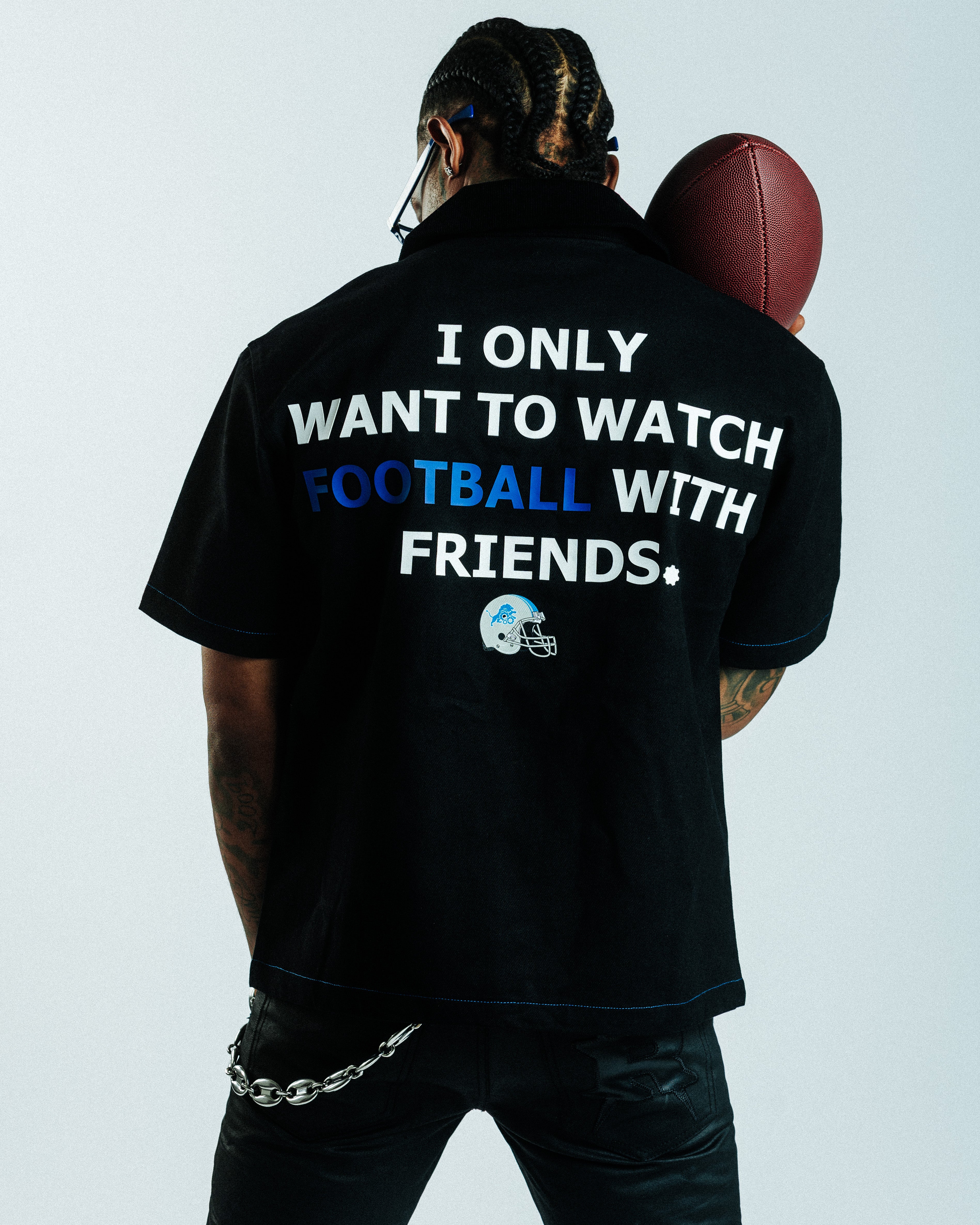 DET LIONS WORKSHIRT ( BLACK )