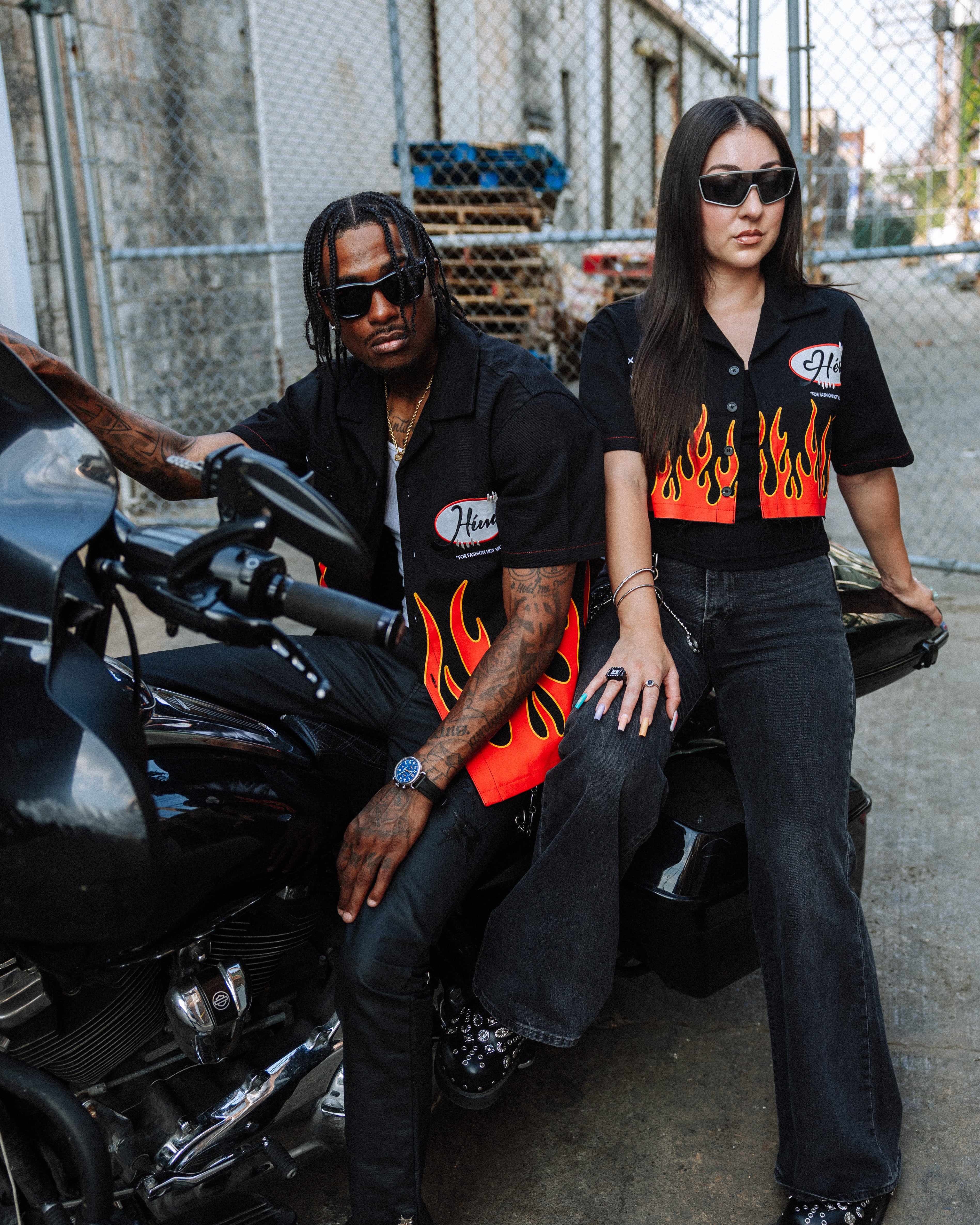 Flame "Hér" WORKSHIRT ( CROPPED )