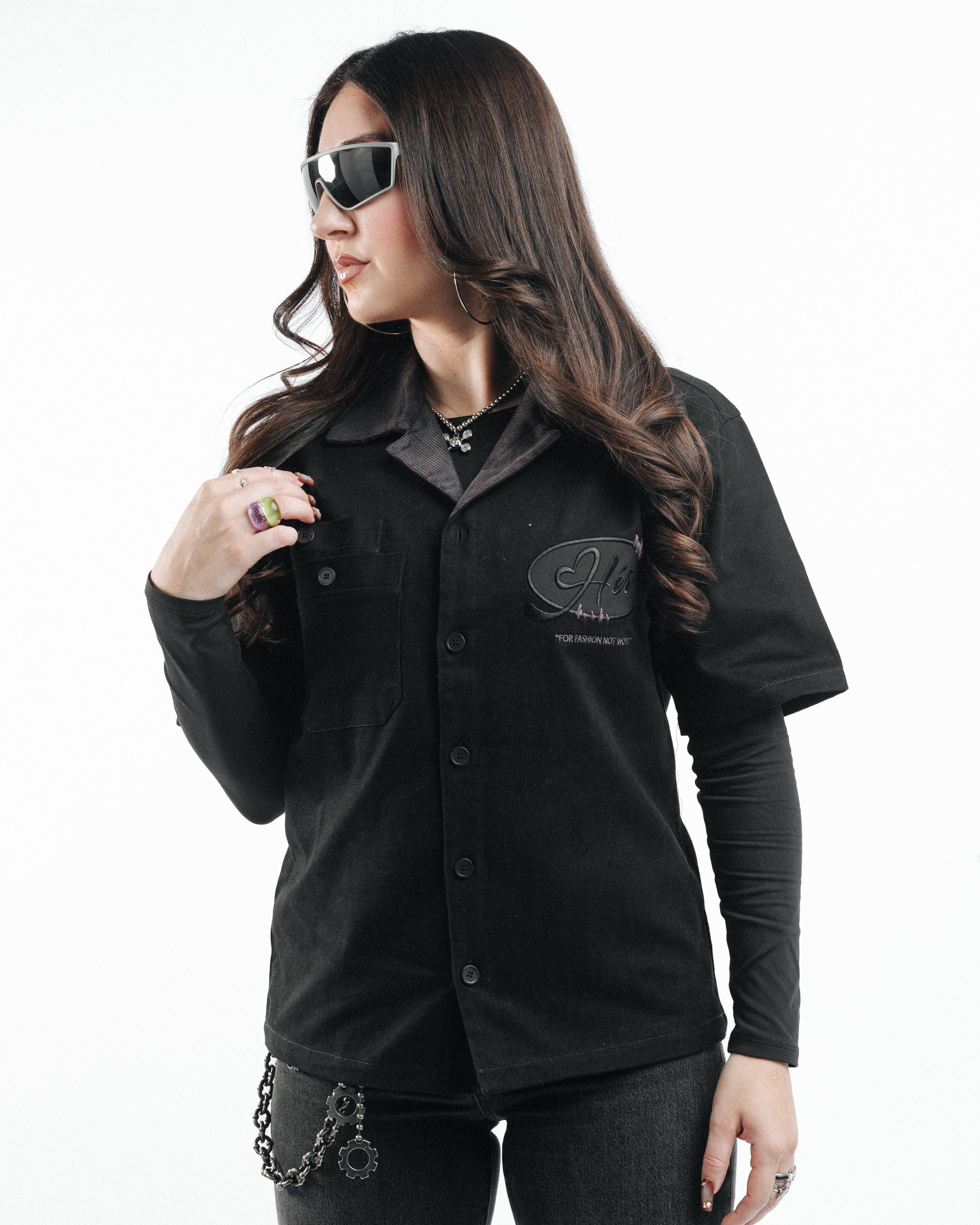 TRIPLE BLACK "Hér" WORKSHIRT ( FULL )