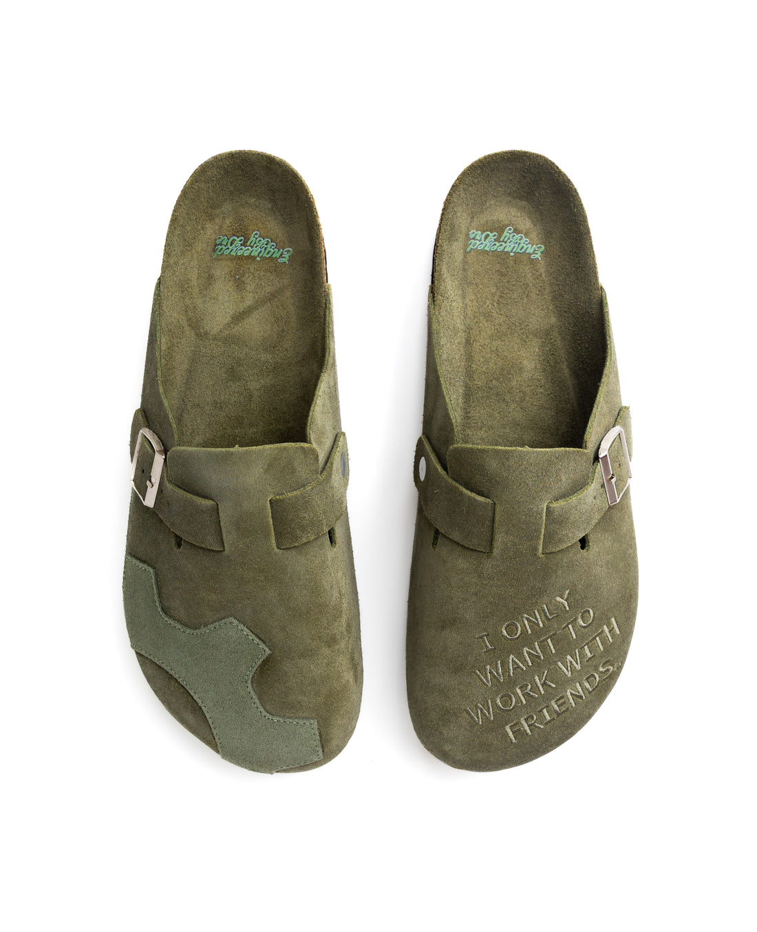 ENGINEERED SUEDE CLOG (OLIVE)