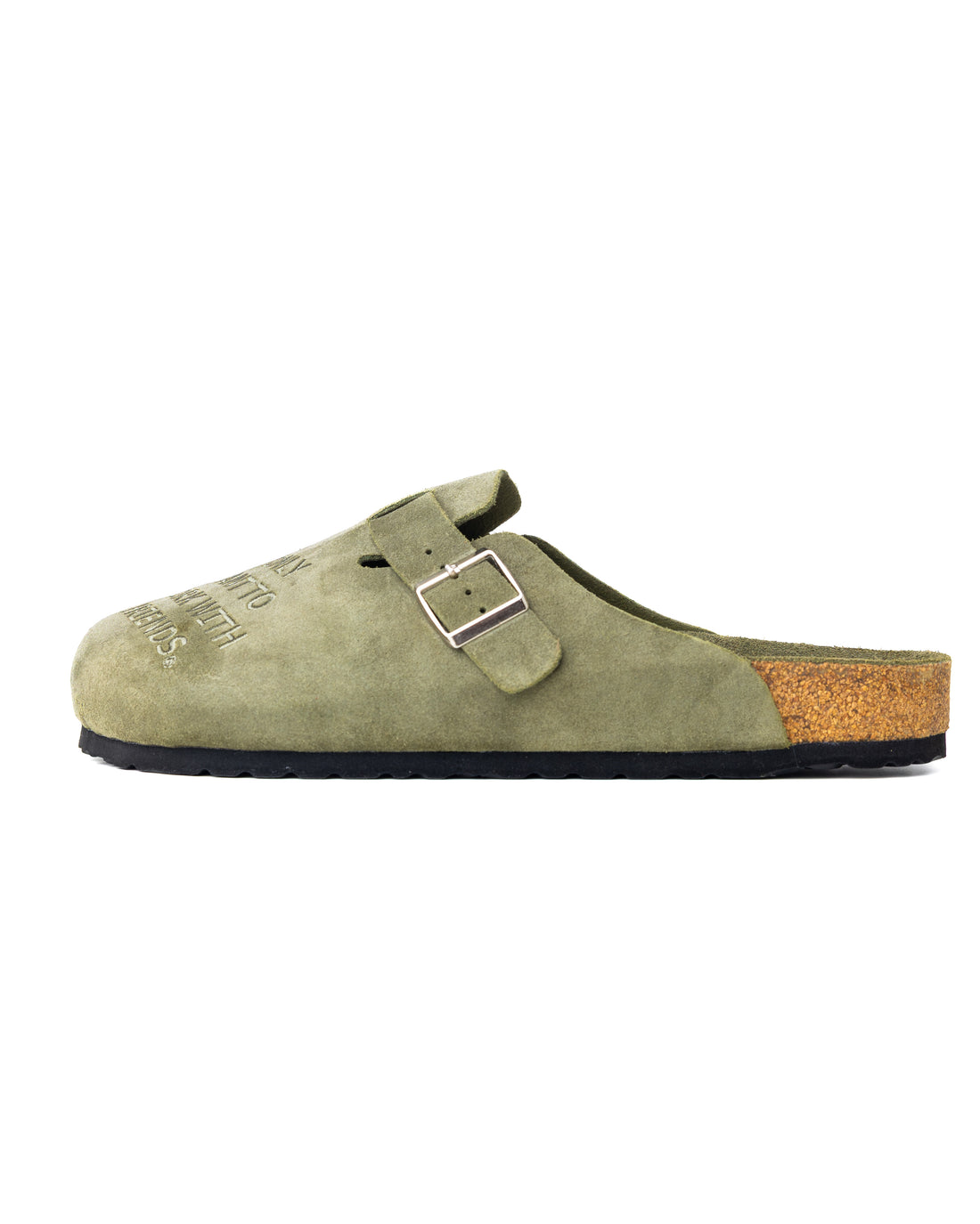 ENGINEERED SUEDE CLOG (OLIVE)