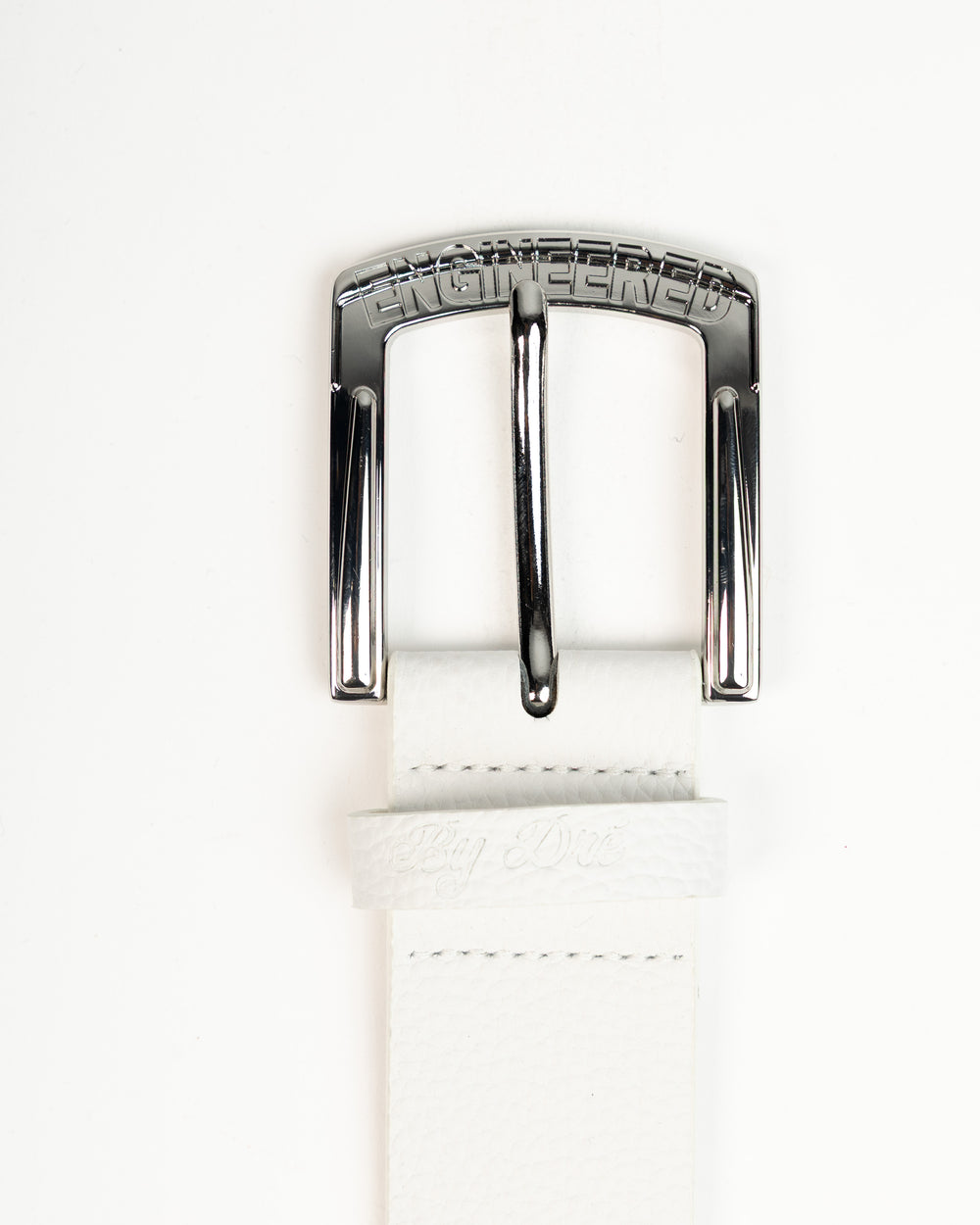 V2 Cowhide Belt ( WHITE ) — another view
