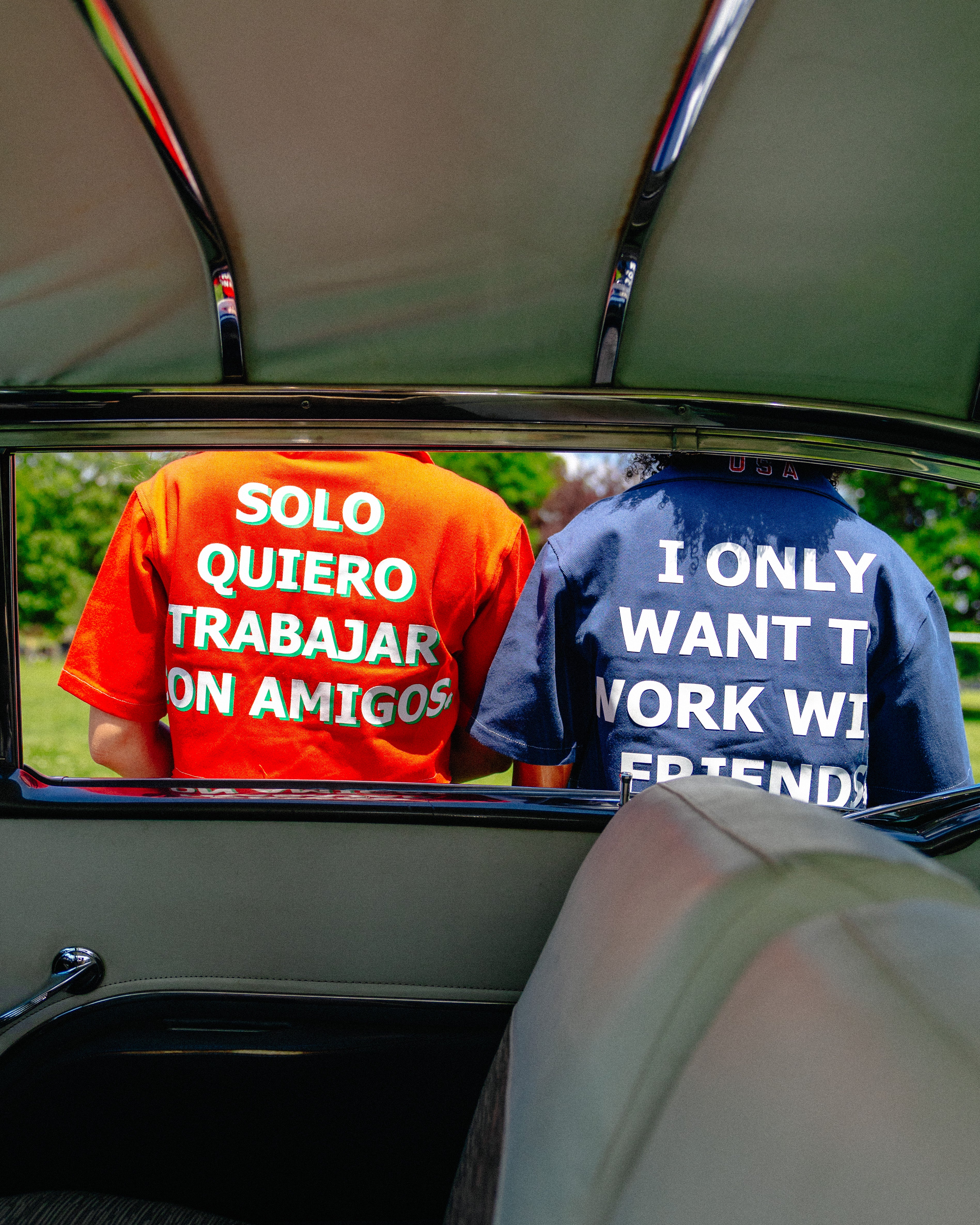USA "Hér" WORKSHIRT ( CROPPED )