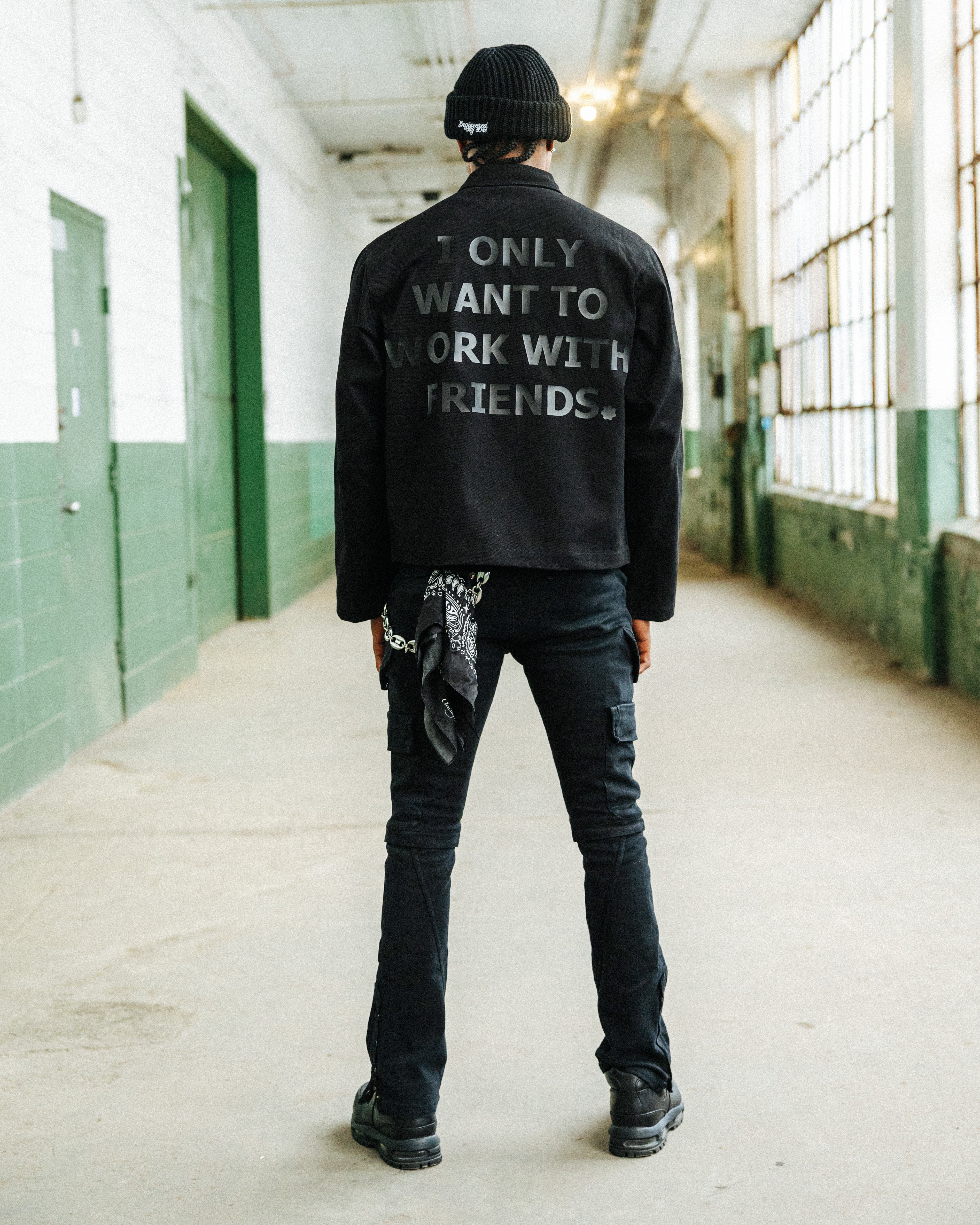 Triple Black Long Sleeve Workshirt