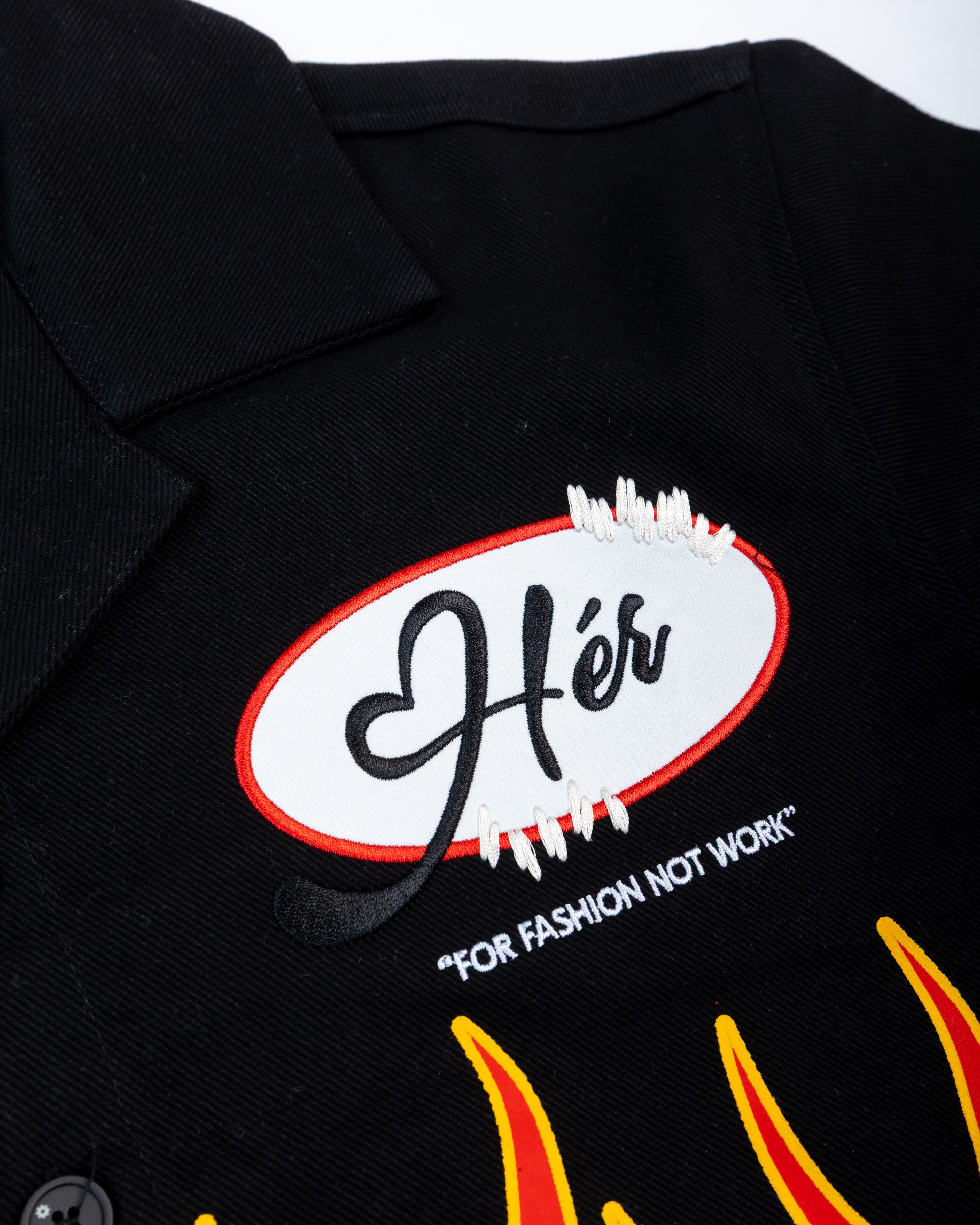 Flame "Hér" WORKSHIRT ( CROPPED )