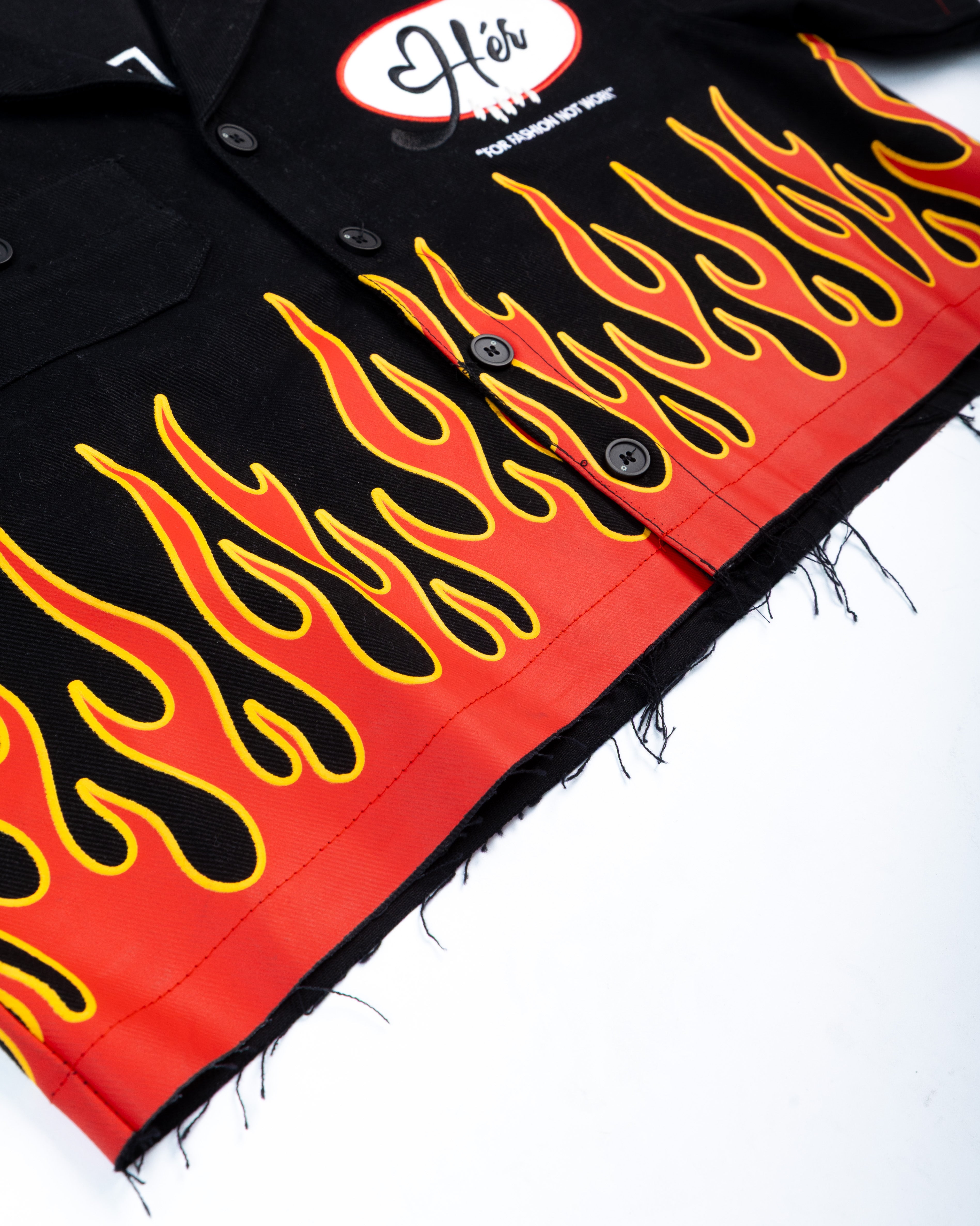 Flame "Hér" WORKSHIRT ( CROPPED )