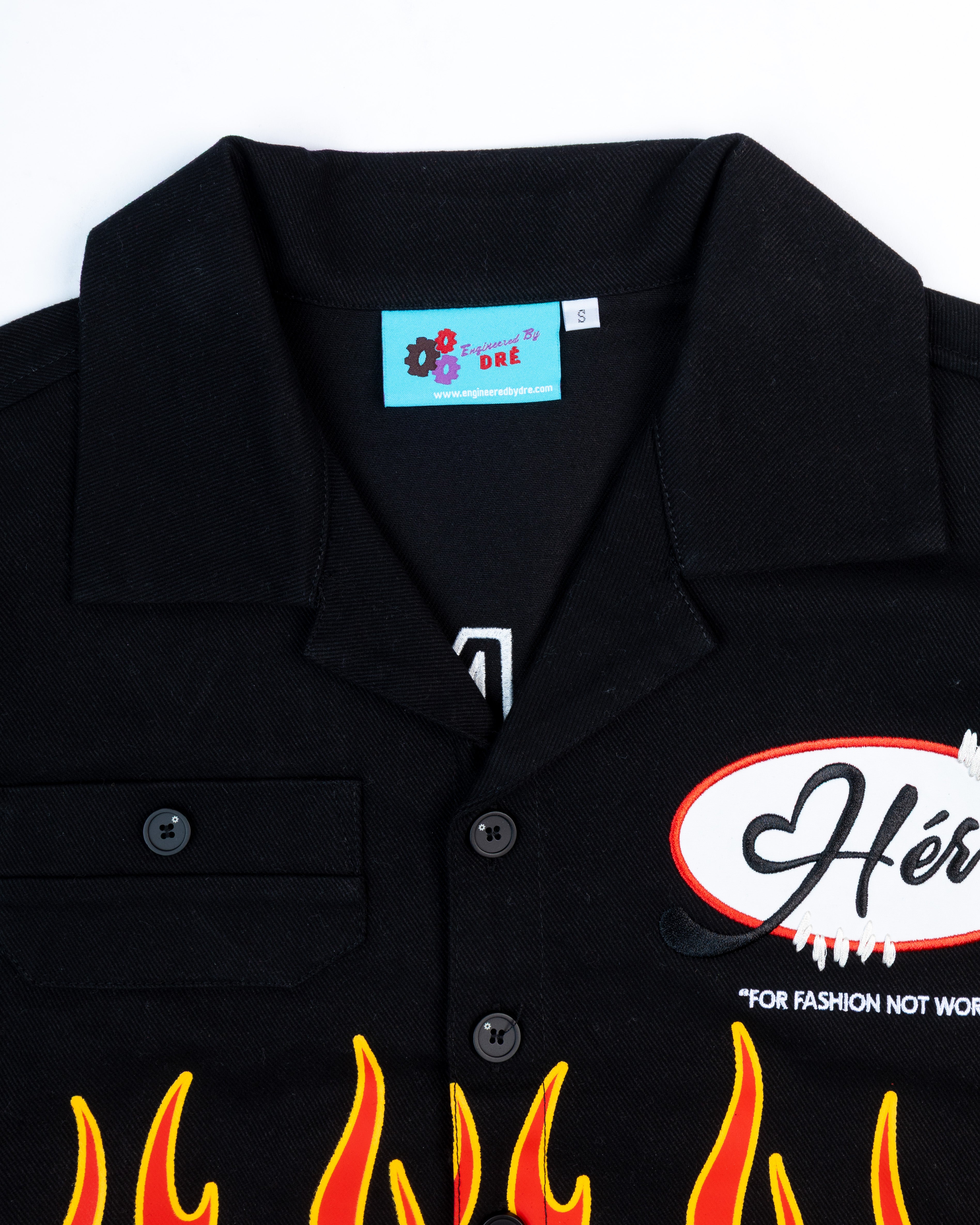 Flame "Hér" WORKSHIRT ( CROPPED )