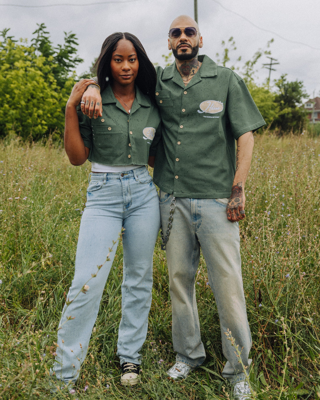 Sandy Moss "Hér" Workshirt ( CROPPED )
