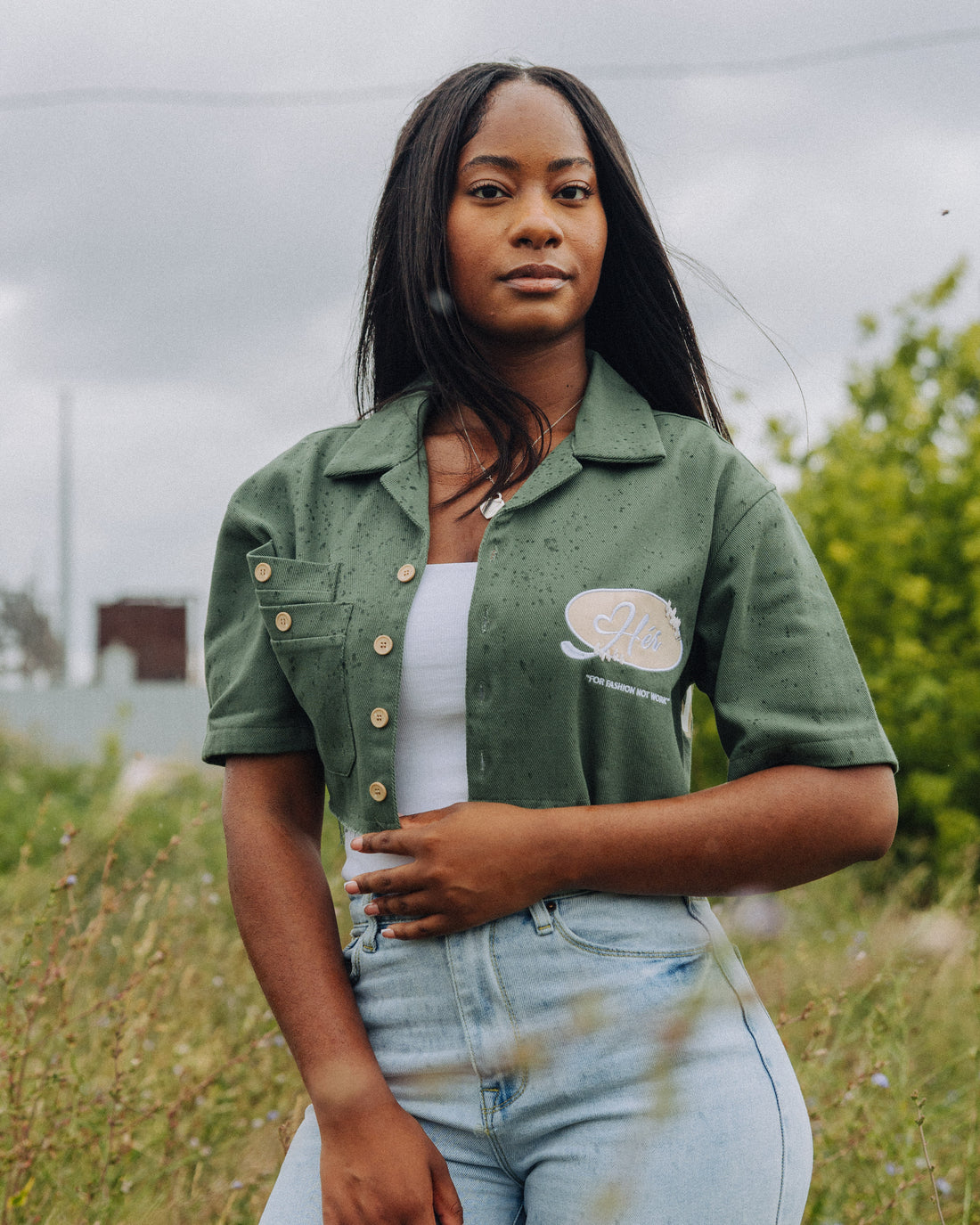 Sandy Moss "Hér" Workshirt ( CROPPED )