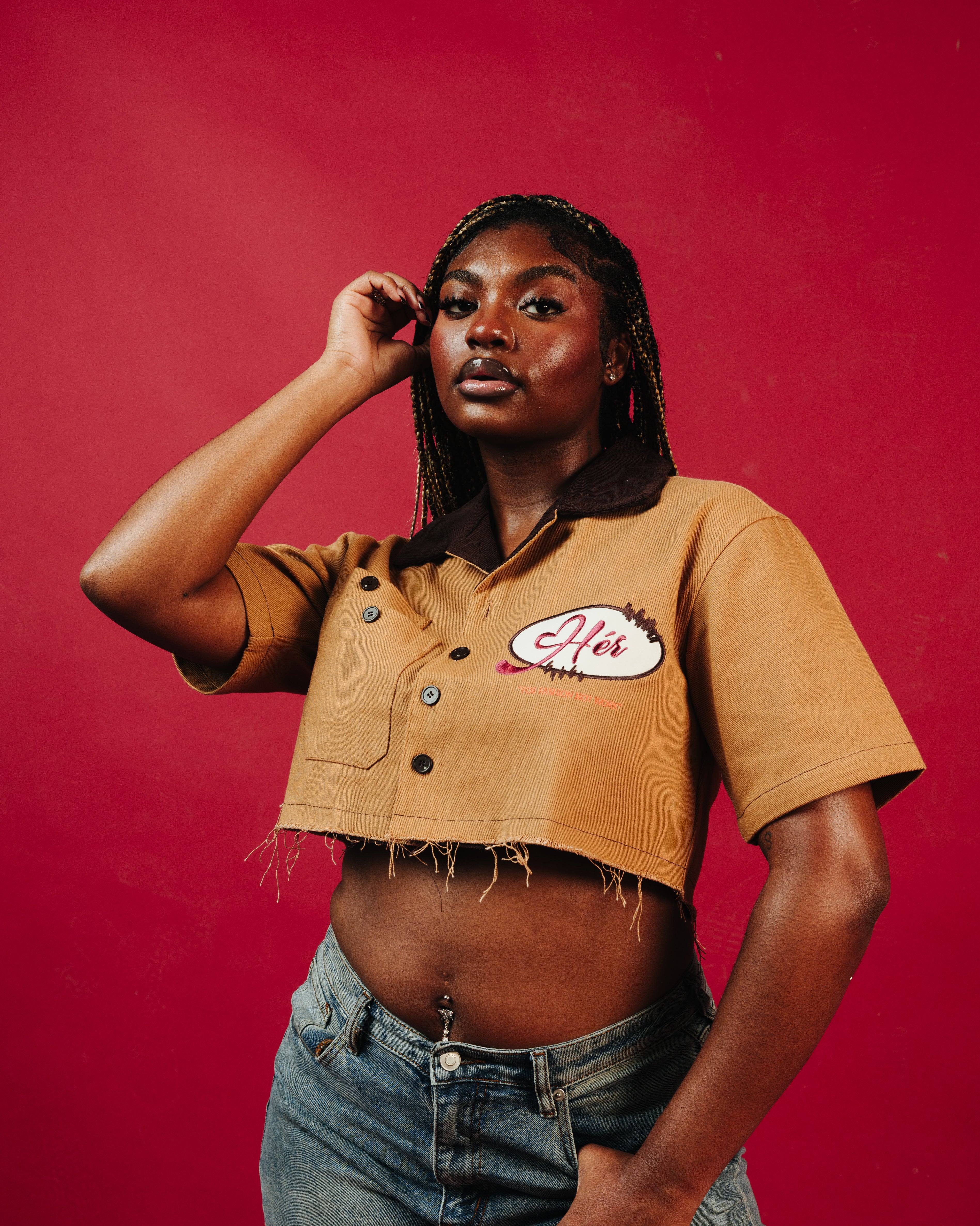 WHEAT "Hér" WORKSHIRT (CROPPED)