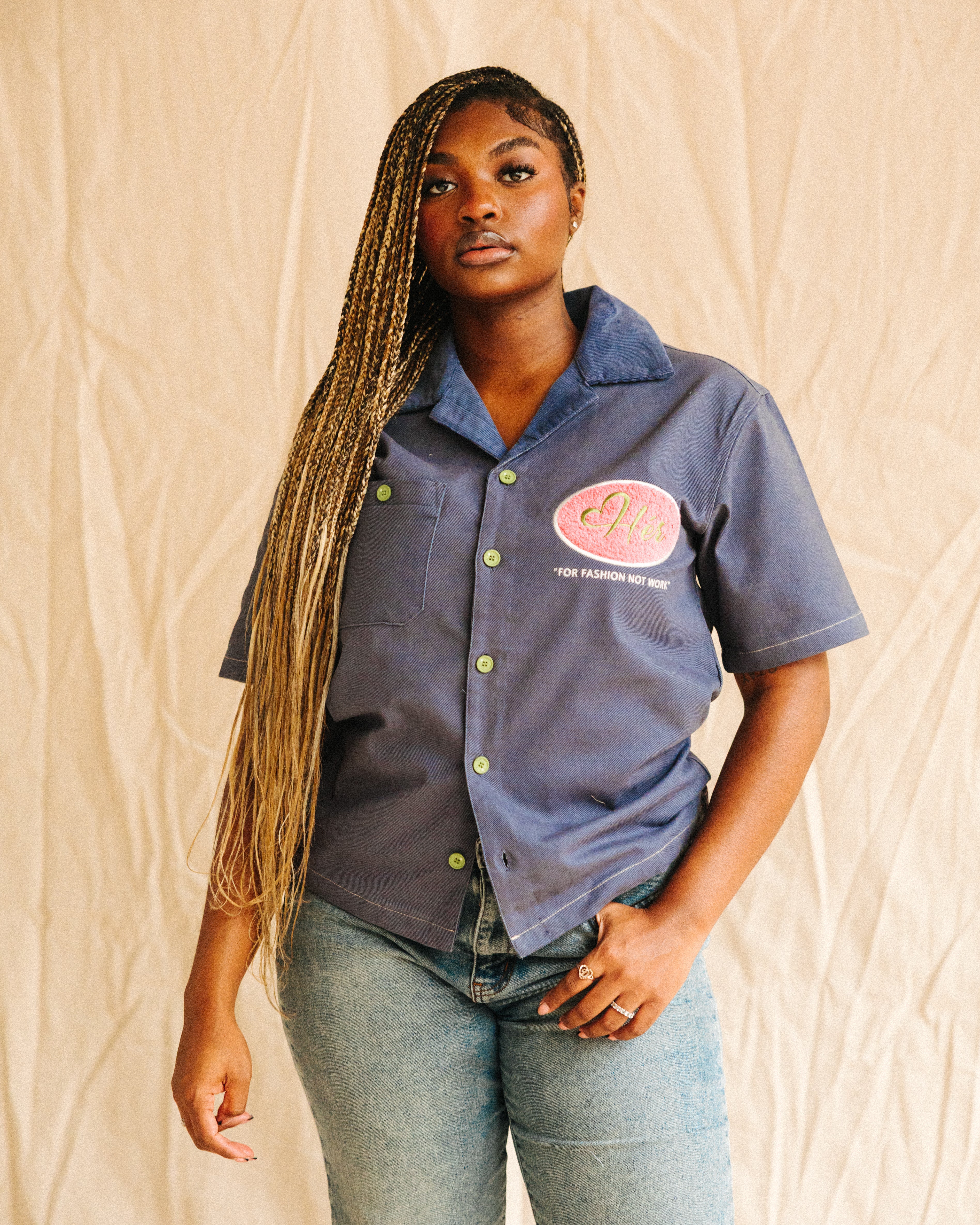 DENIM BLUE "Hér" WORKSHIRT ( FULL )