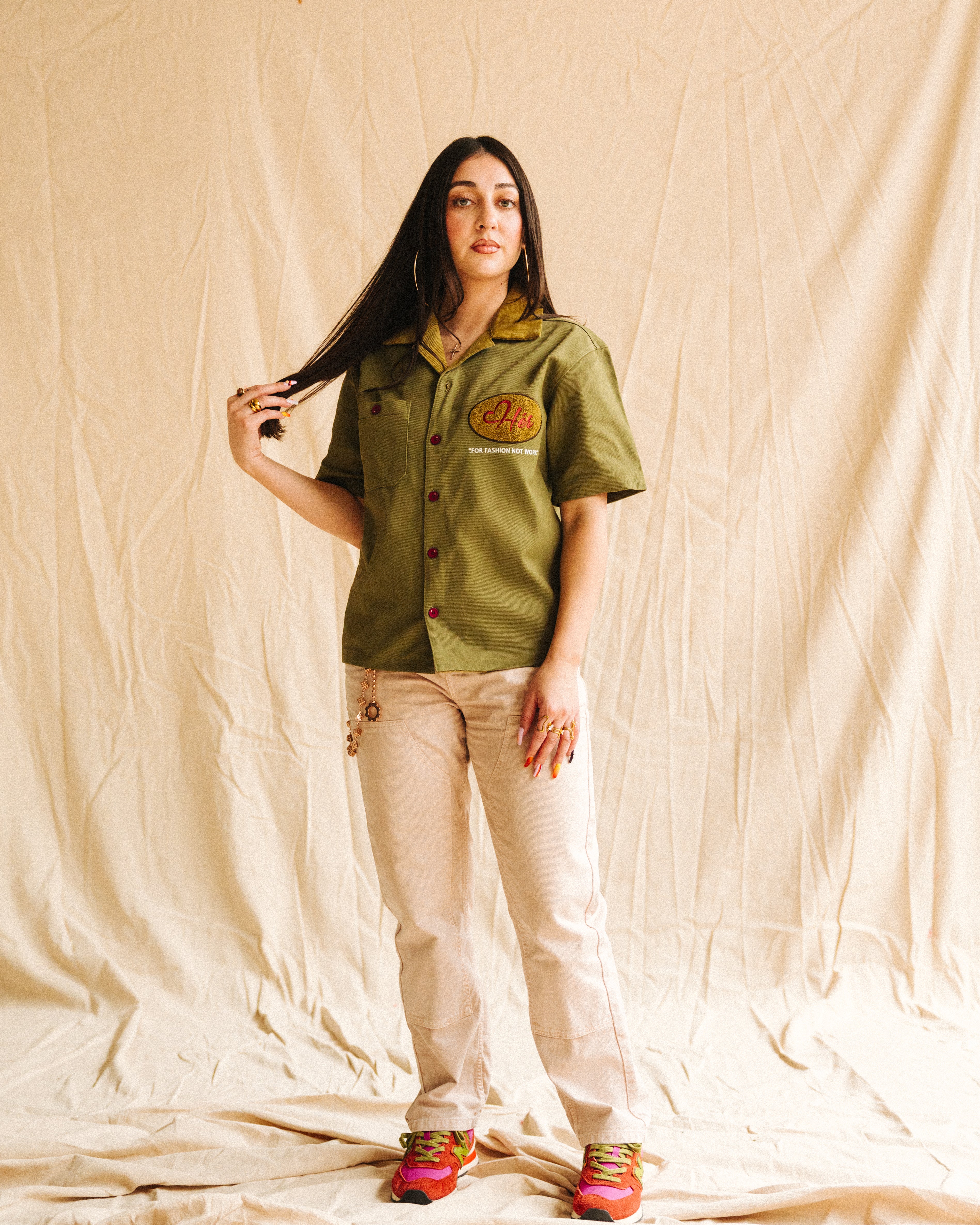 DENIM GREEN "Hér" WORKSHIRT ( FULL )