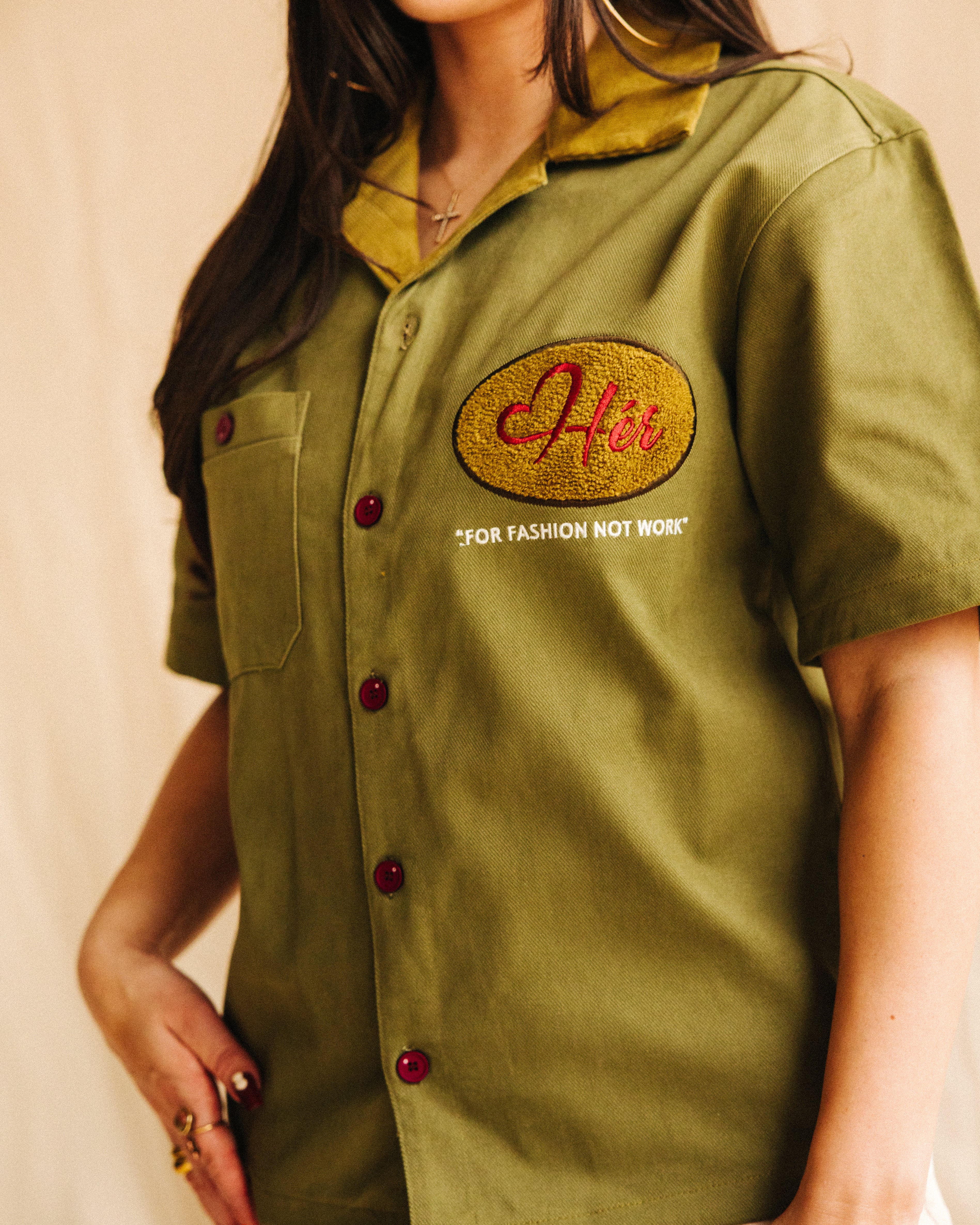 DENIM GREEN "Hér" WORKSHIRT ( FULL )