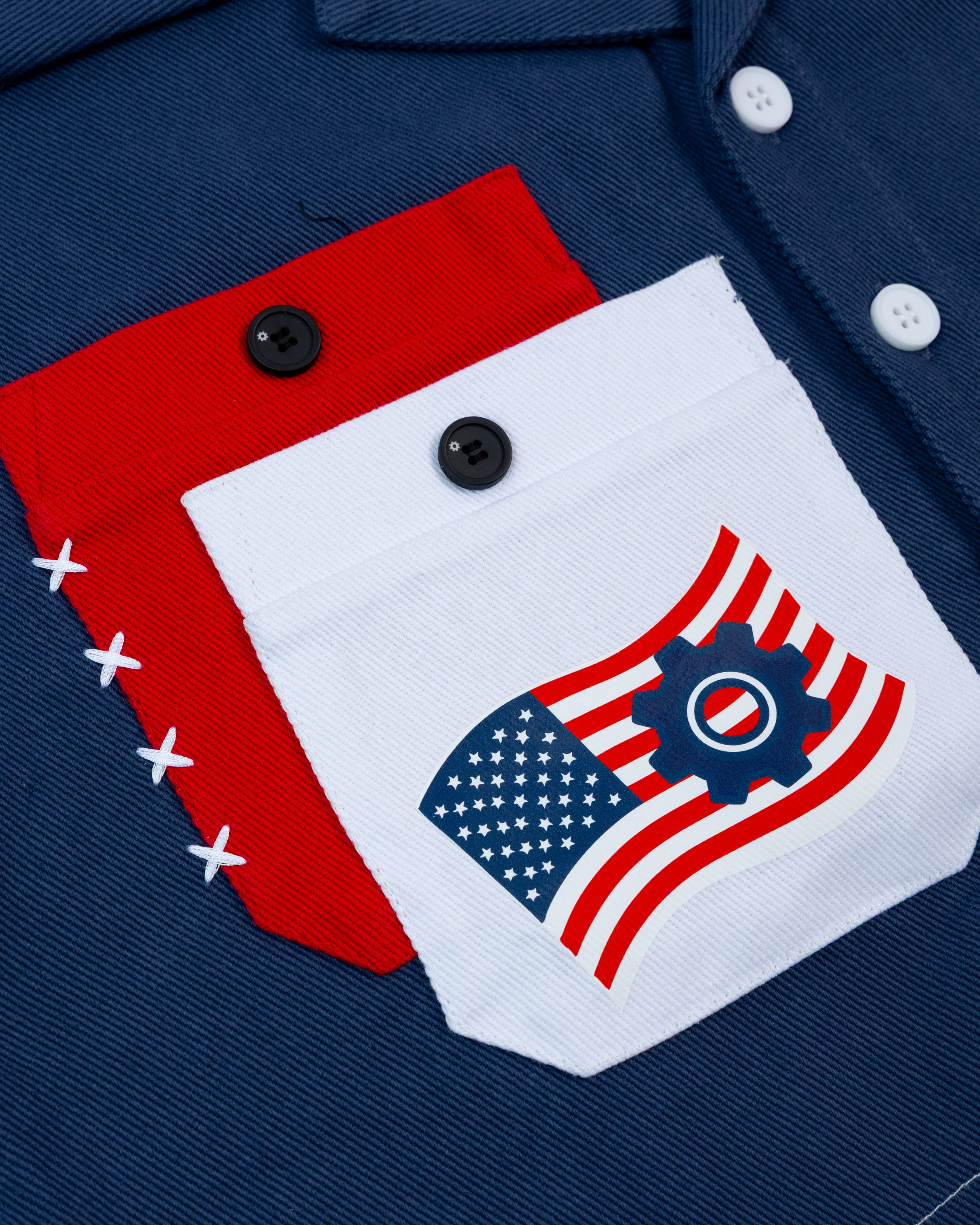 USA "Hér" WORKSHIRT ( CROPPED )