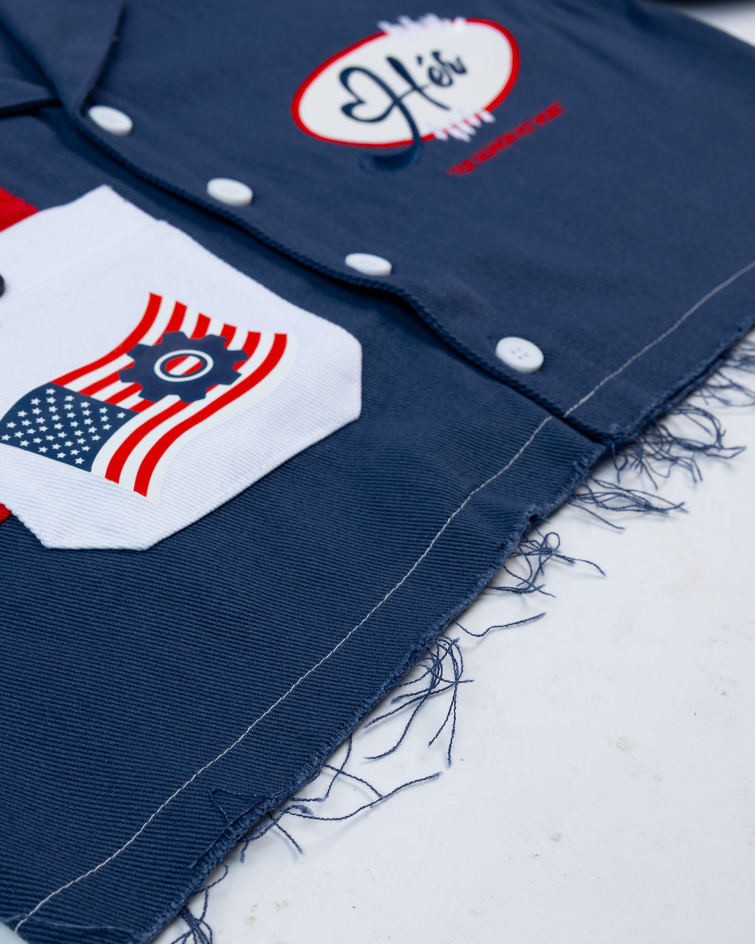 USA "Hér" WORKSHIRT ( CROPPED )
