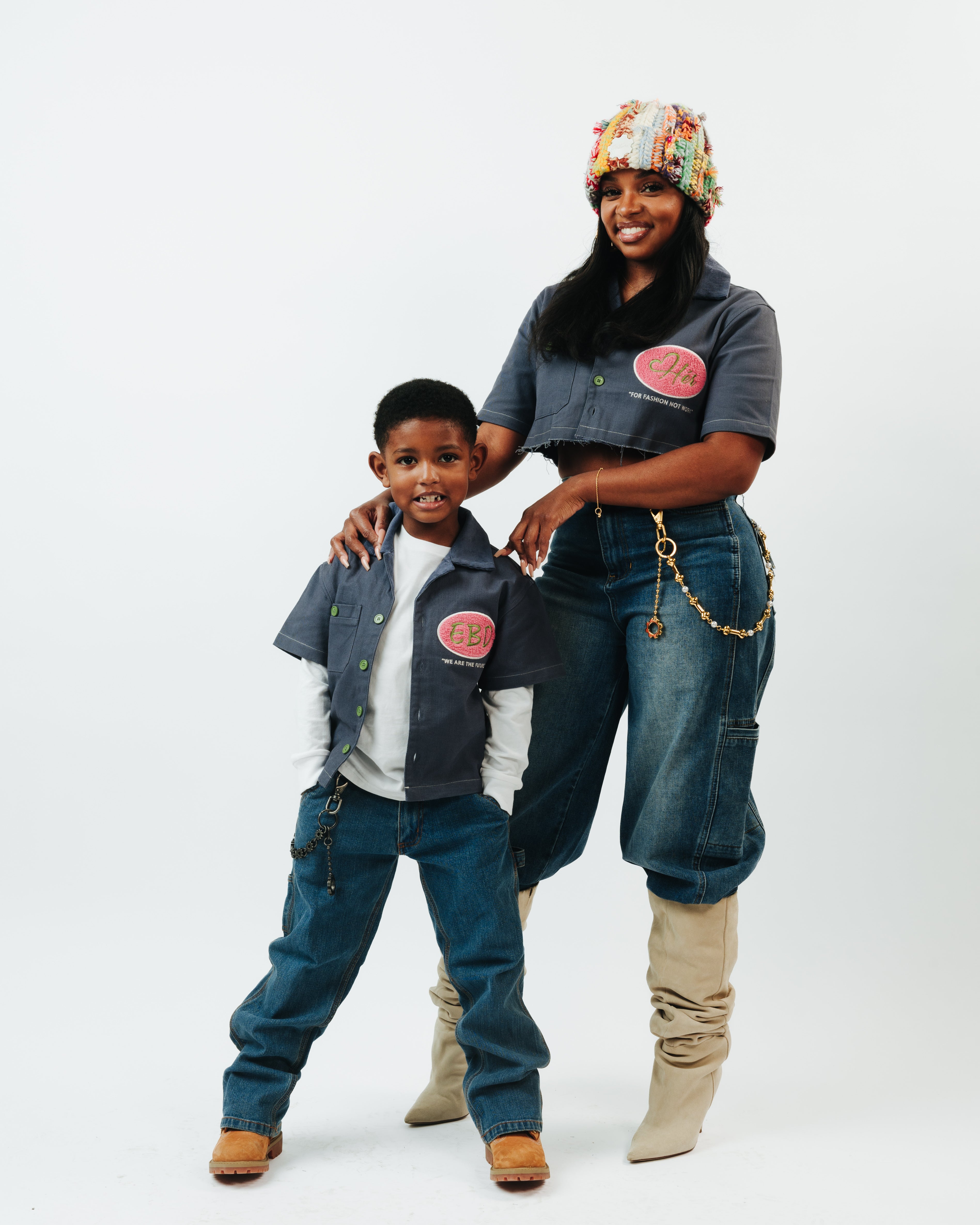 Denim Blue "KIDS" WORKSHIRT