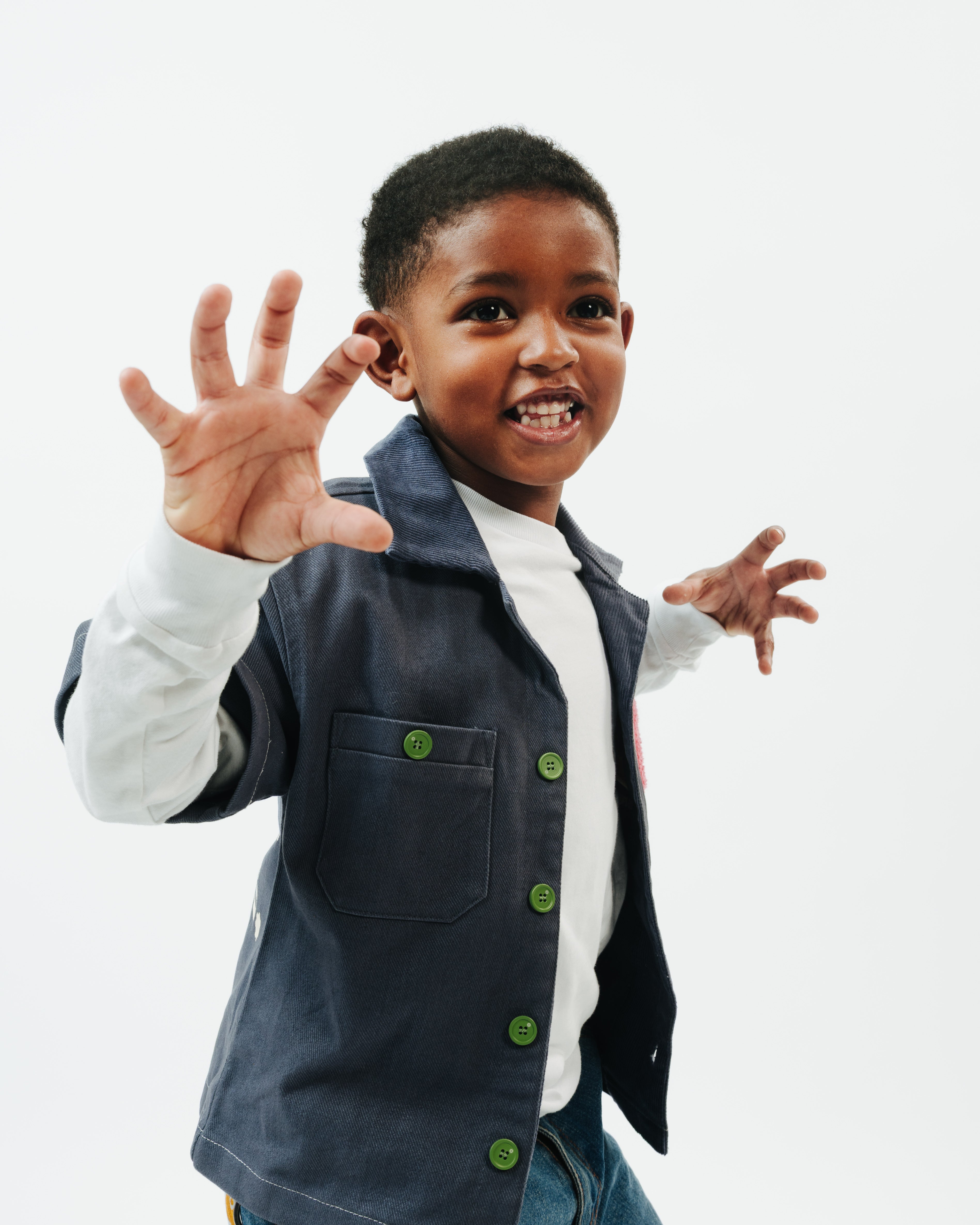 Denim Blue "KIDS" WORKSHIRT