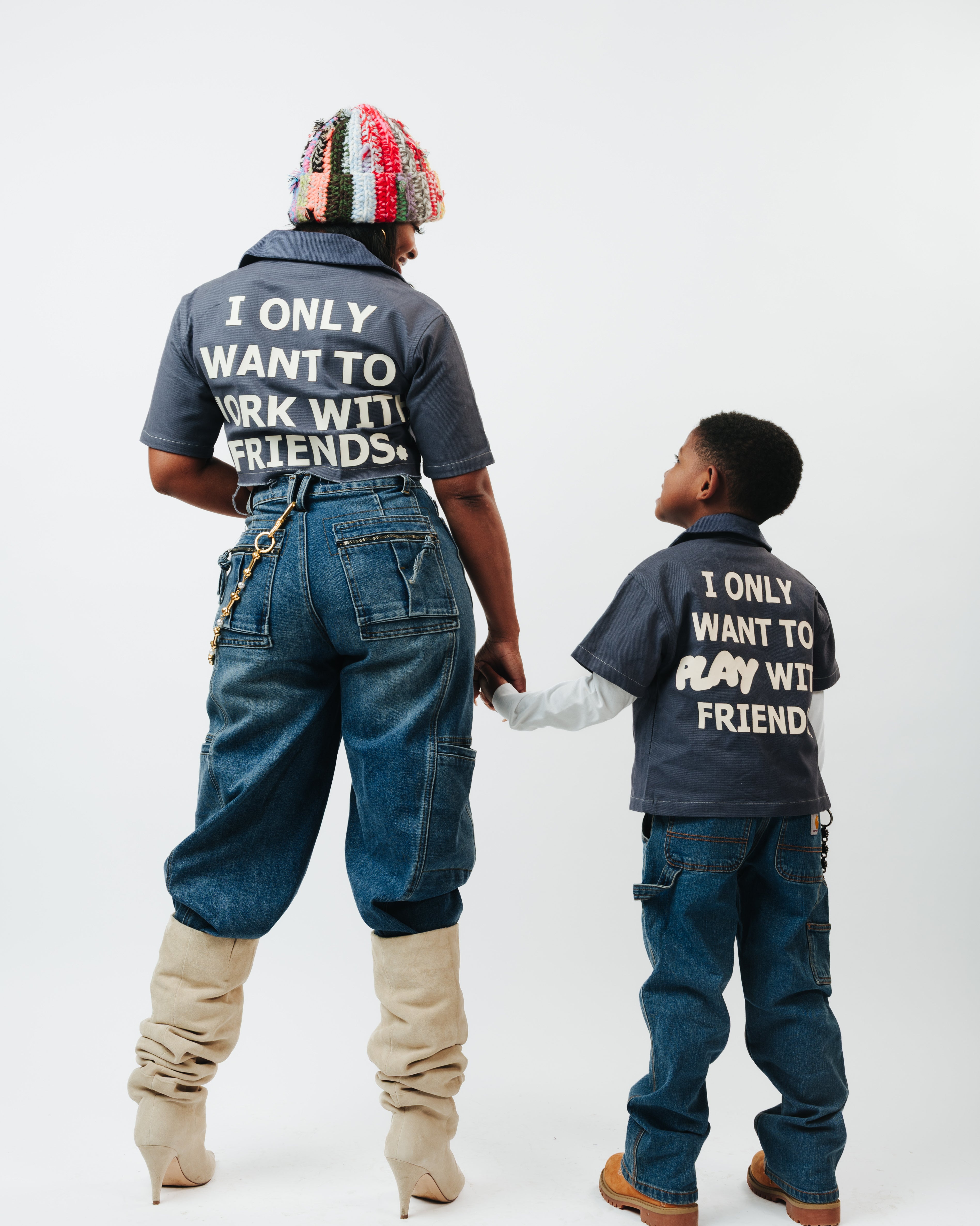 Denim Blue "KIDS" WORKSHIRT