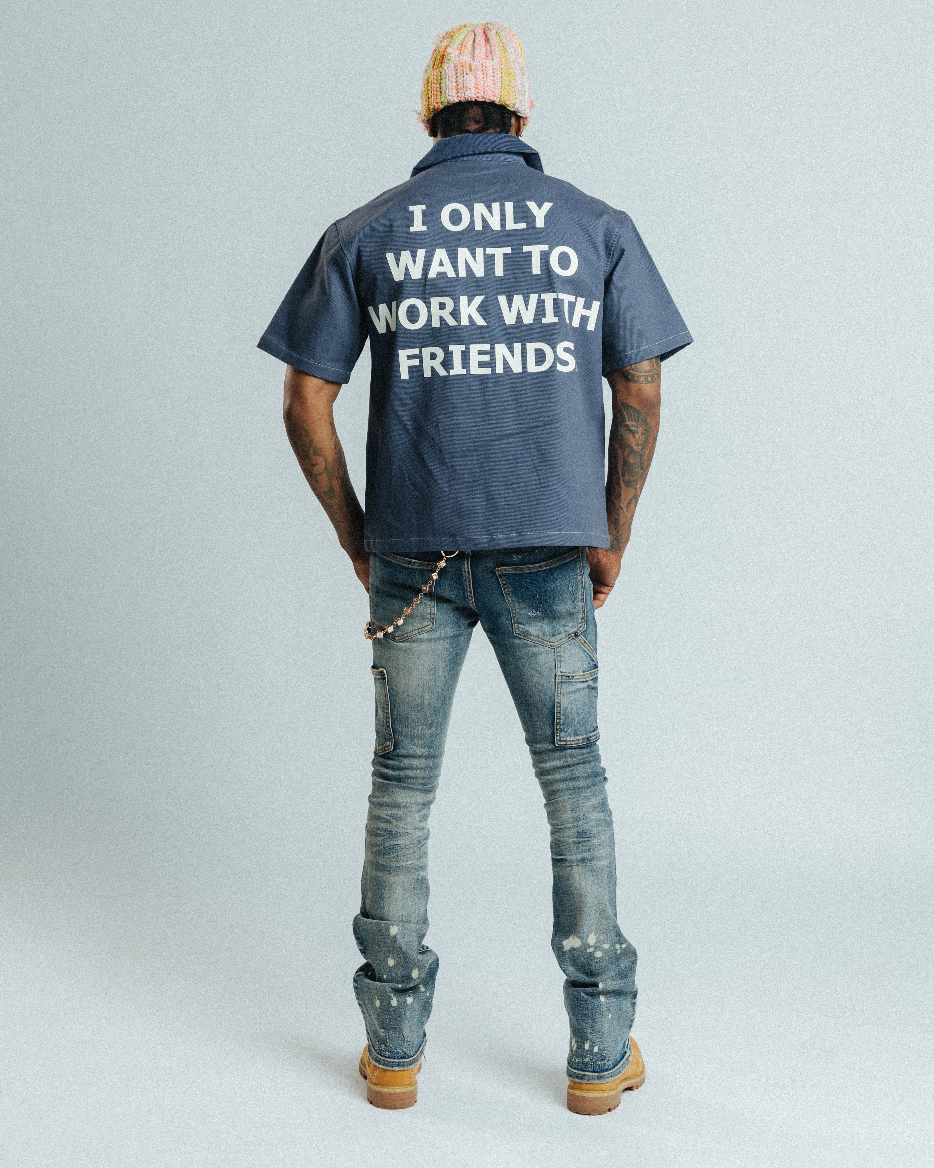 DENIM BLUE "Hím" WORKSHIRT