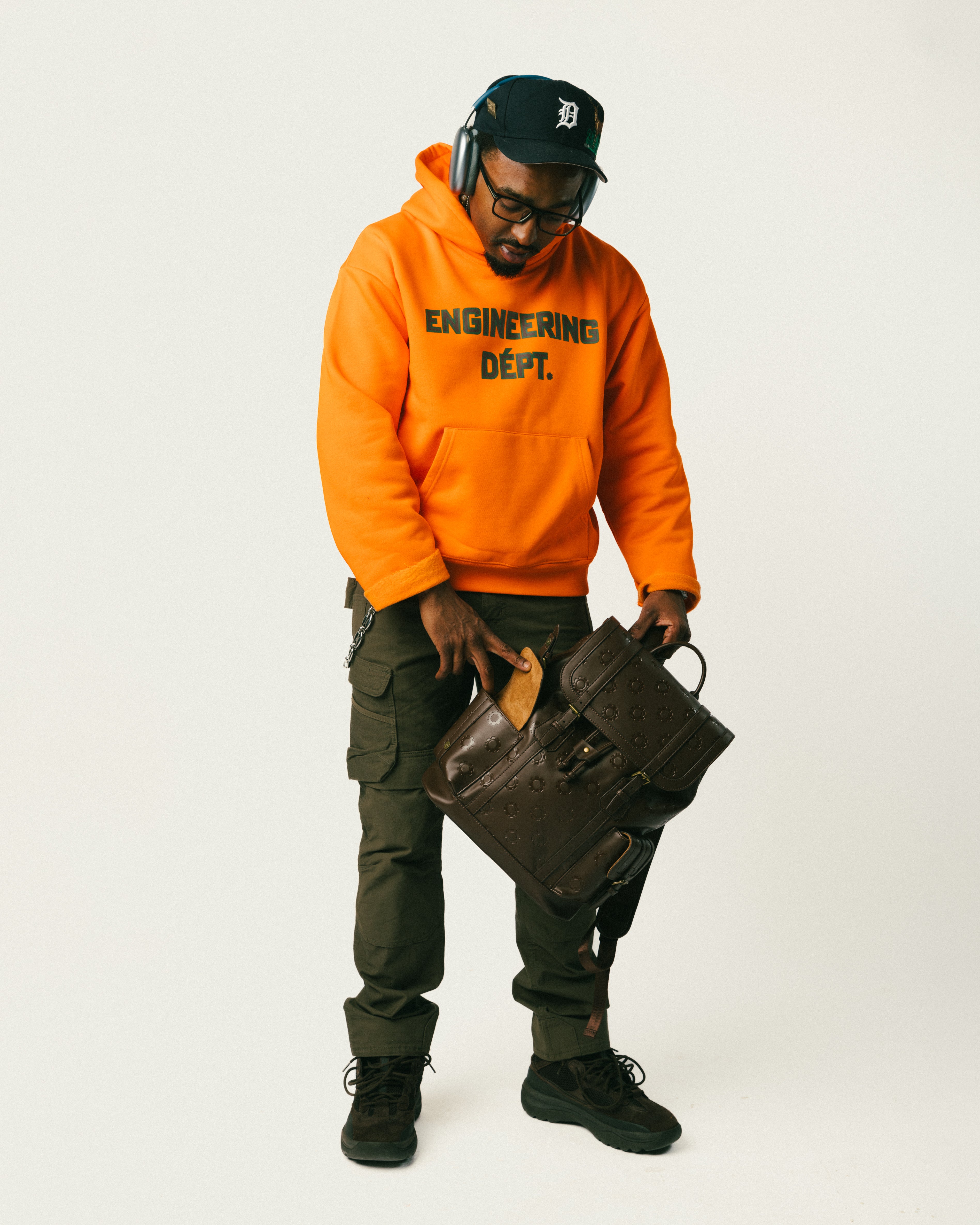 ENGINEERING DÉPT HOODIE (ORANGE)