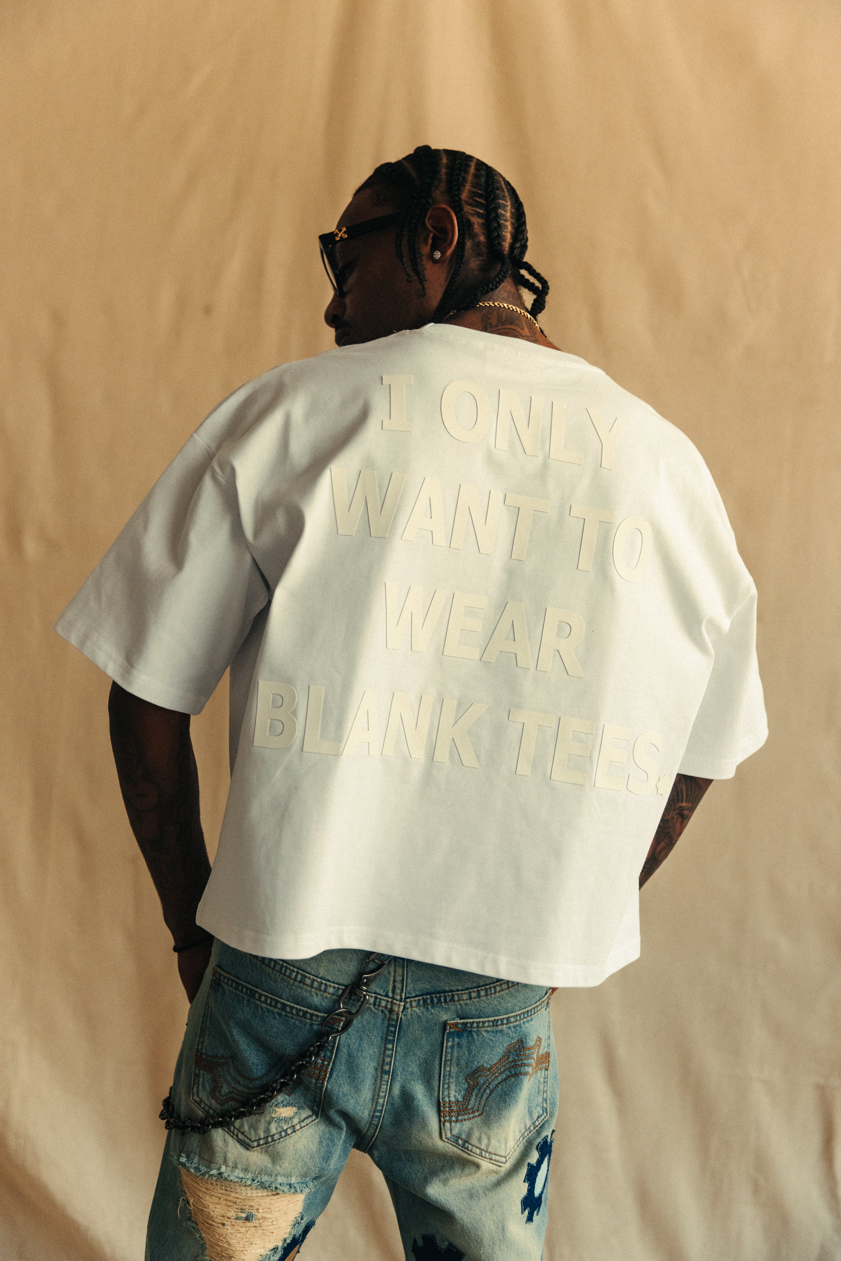 AIN'T SO BLANK TEE ( WHITE )