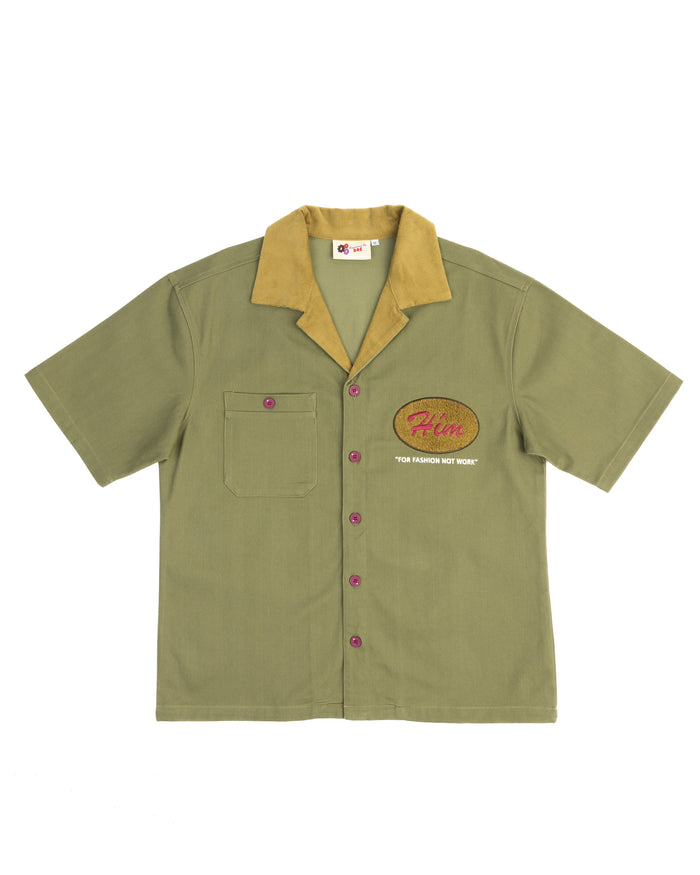 DENIM GREEN "Hím" WORKSHIRT