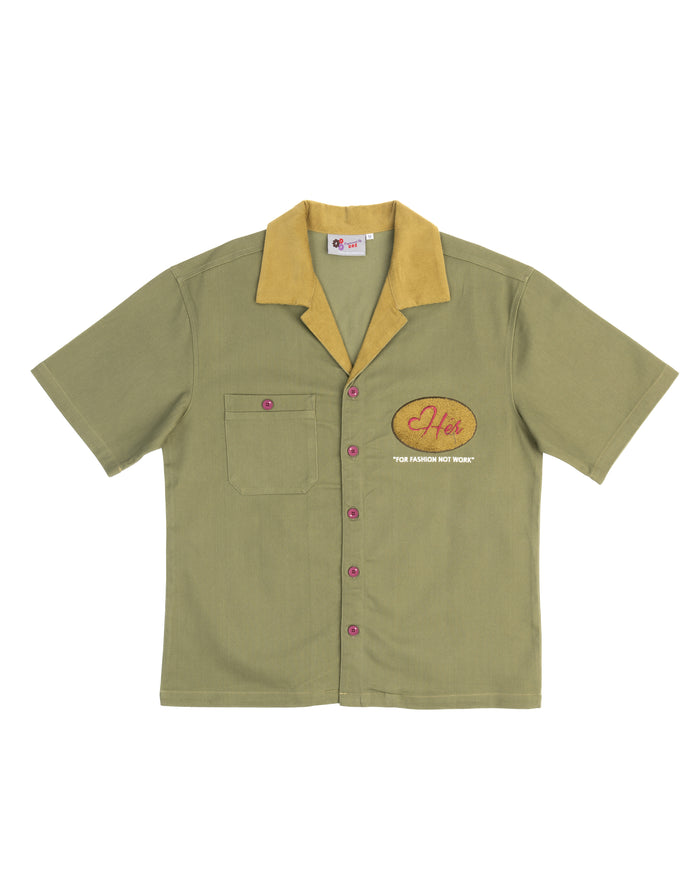 DENIM GREEN "Hér" WORKSHIRT ( FULL )