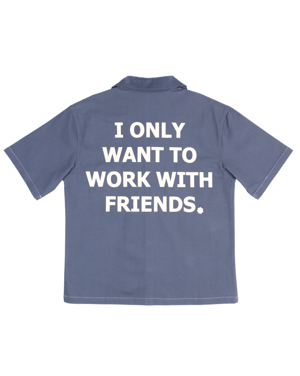 DENIM BLUE "Hér" WORKSHIRT ( FULL ) back view