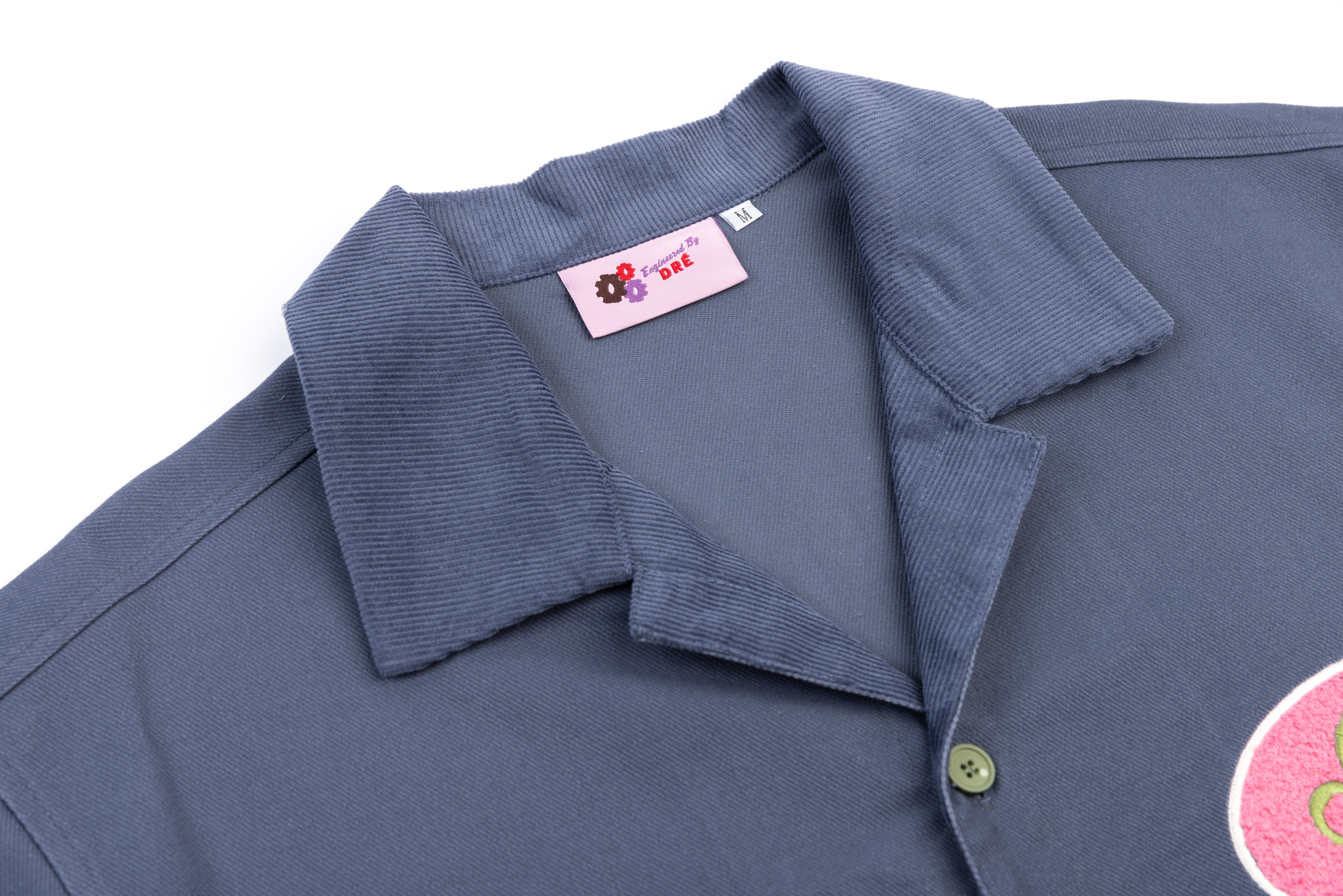 DENIM BLUE "Hér" WORKSHIRT ( CROPPED )