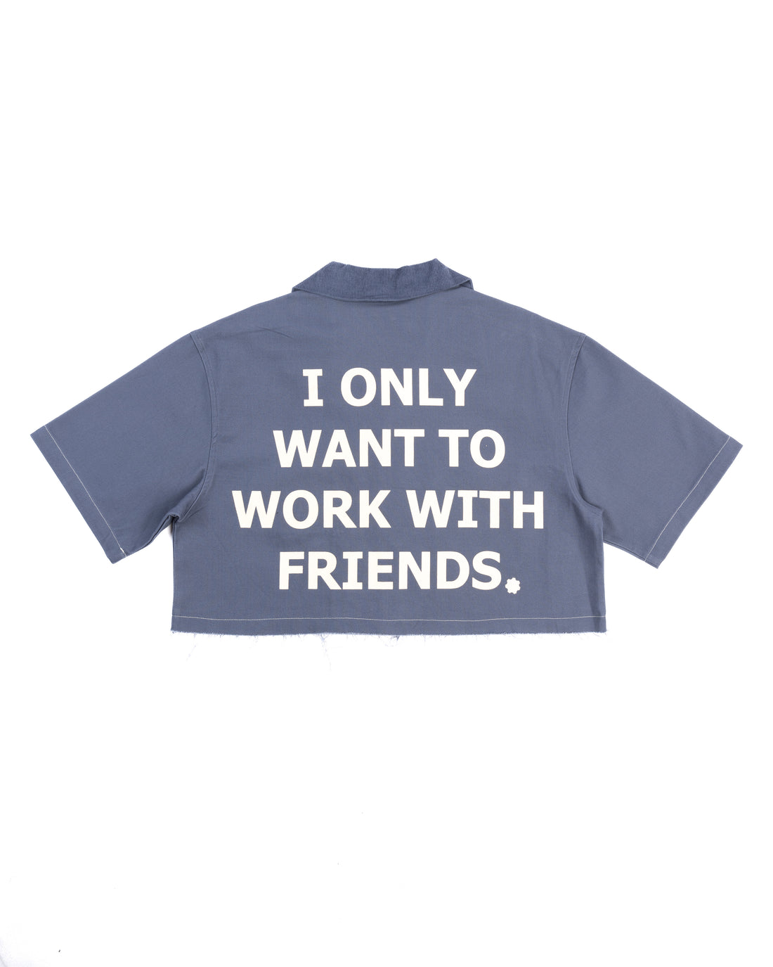 DENIM BLUE "Hér" WORKSHIRT ( CROPPED )