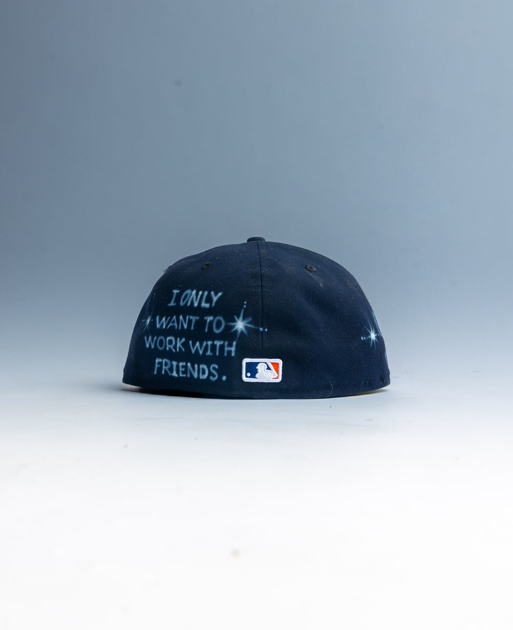 AIRBRUSHED NEW ERA FITTED [ HTX ] back view