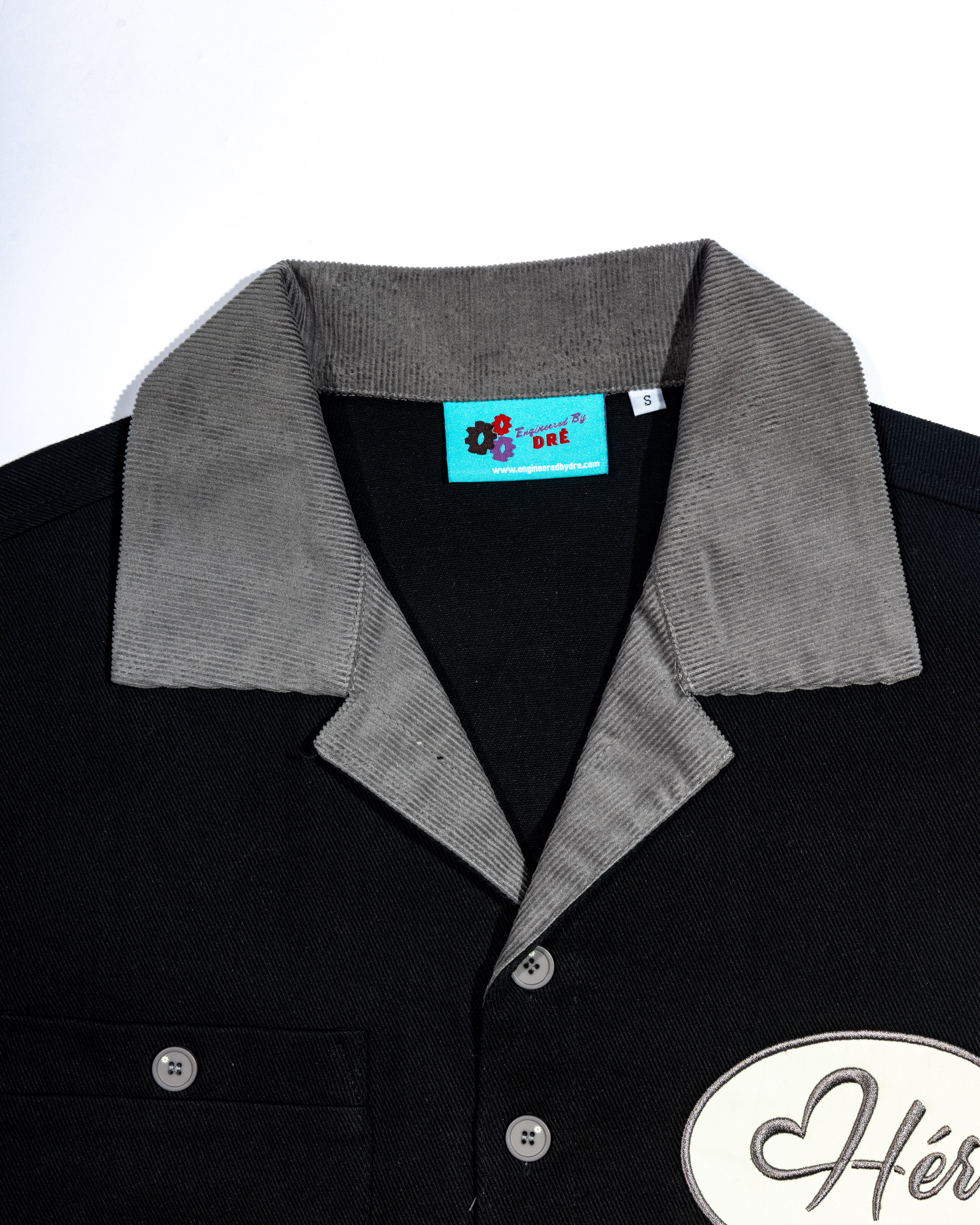 BLACK LUX "Hér" WORKSHIRT ( CROPPED )