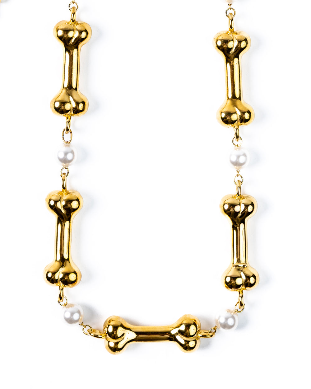 Bones &amp; Pearls Wallet Chain — another view