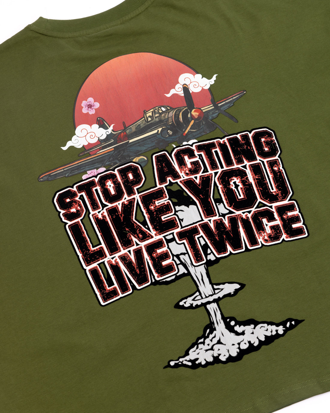 Stop Acting Tee ( OLIVE )