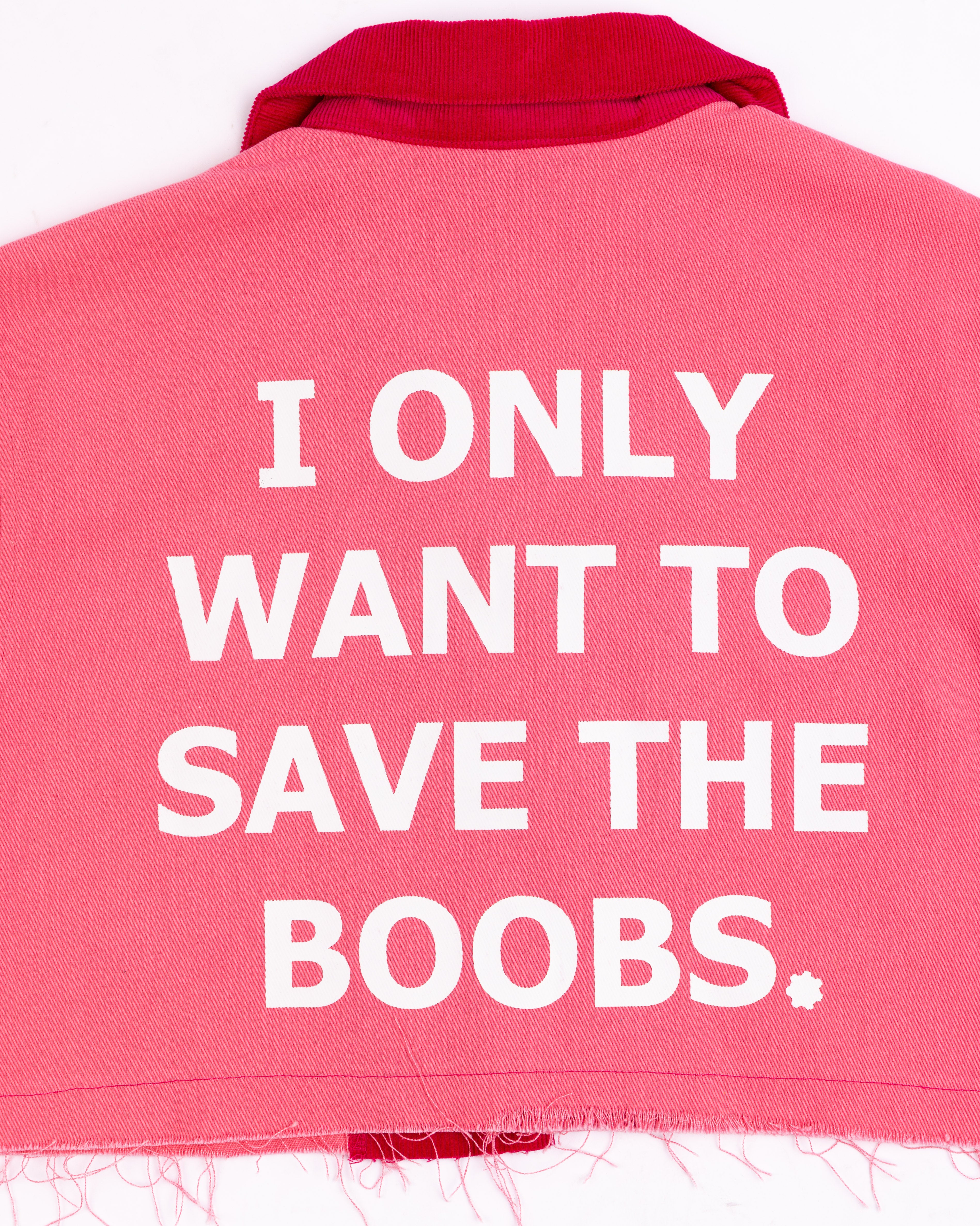 BREAST CANCER AWARENESS WORKSHIRT ( CROPPED )