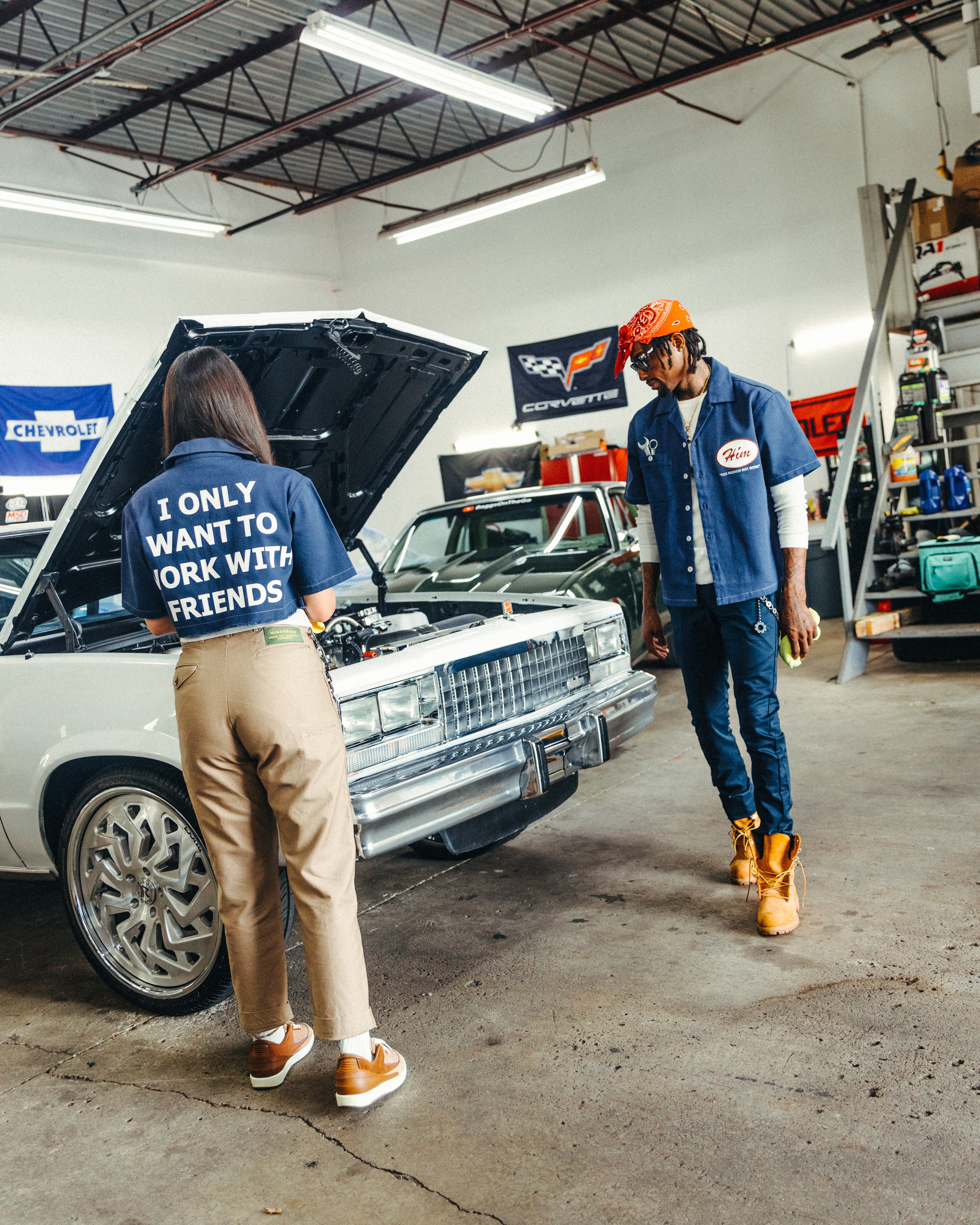 REAL MECHANIC "Hér" WORKSHIRT ( CROPPED )