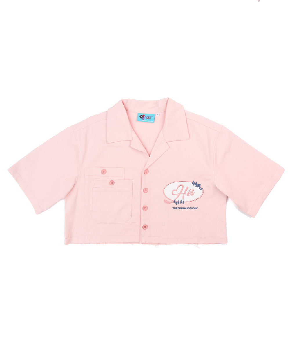 IT'S A GIRL "Hér" WORKSHIRT ( CROPPED )