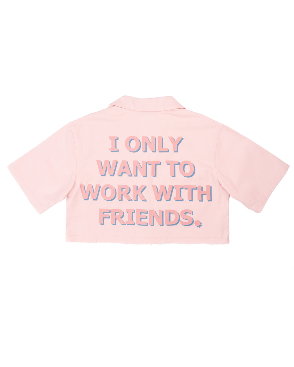 IT'S A GIRL "Hér" WORKSHIRT ( CROPPED ) back view