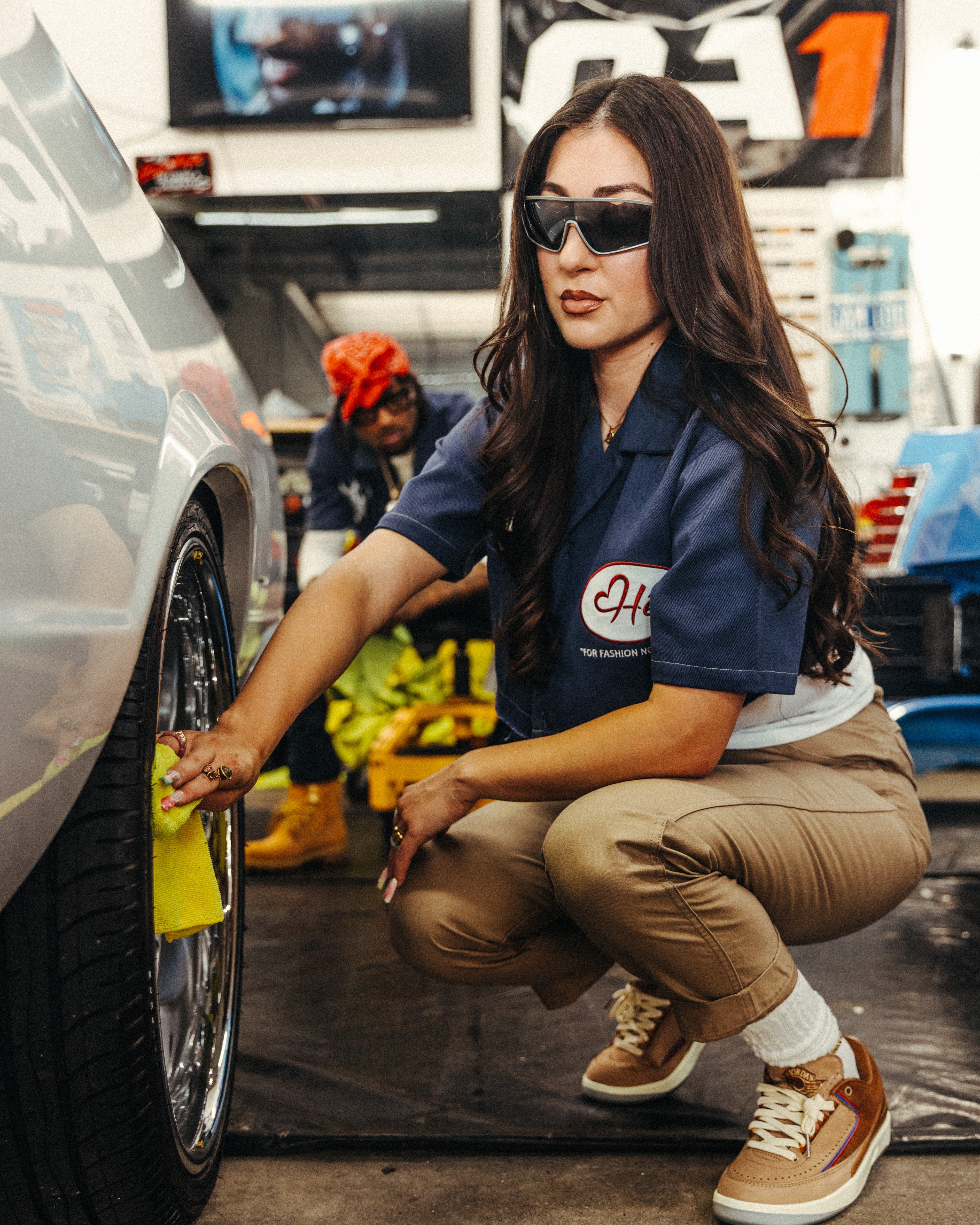 REAL MECHANIC "Hér" WORKSHIRT ( CROPPED )