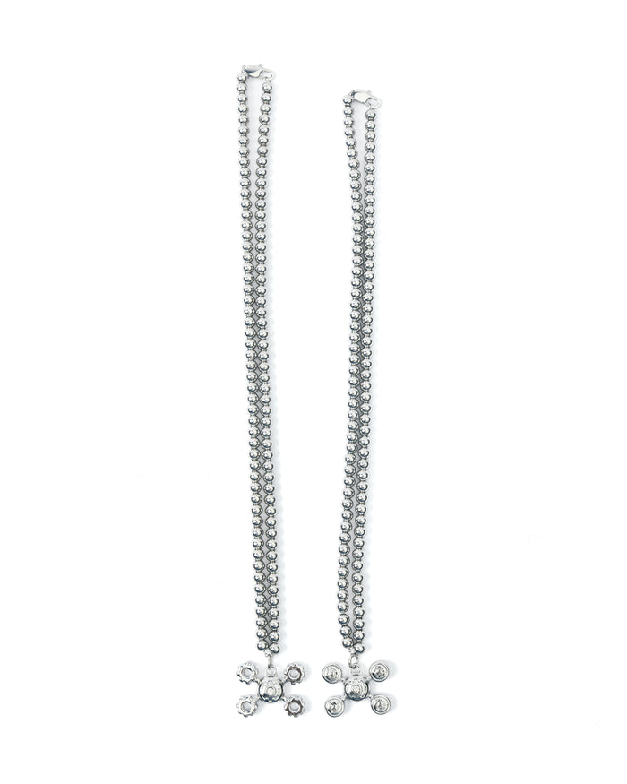 SILVER Gear Sphere Chain Set ( LONG )