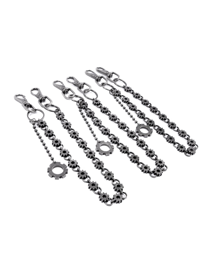 CUSTOM GEAR SHAPED WALLET CHAIN