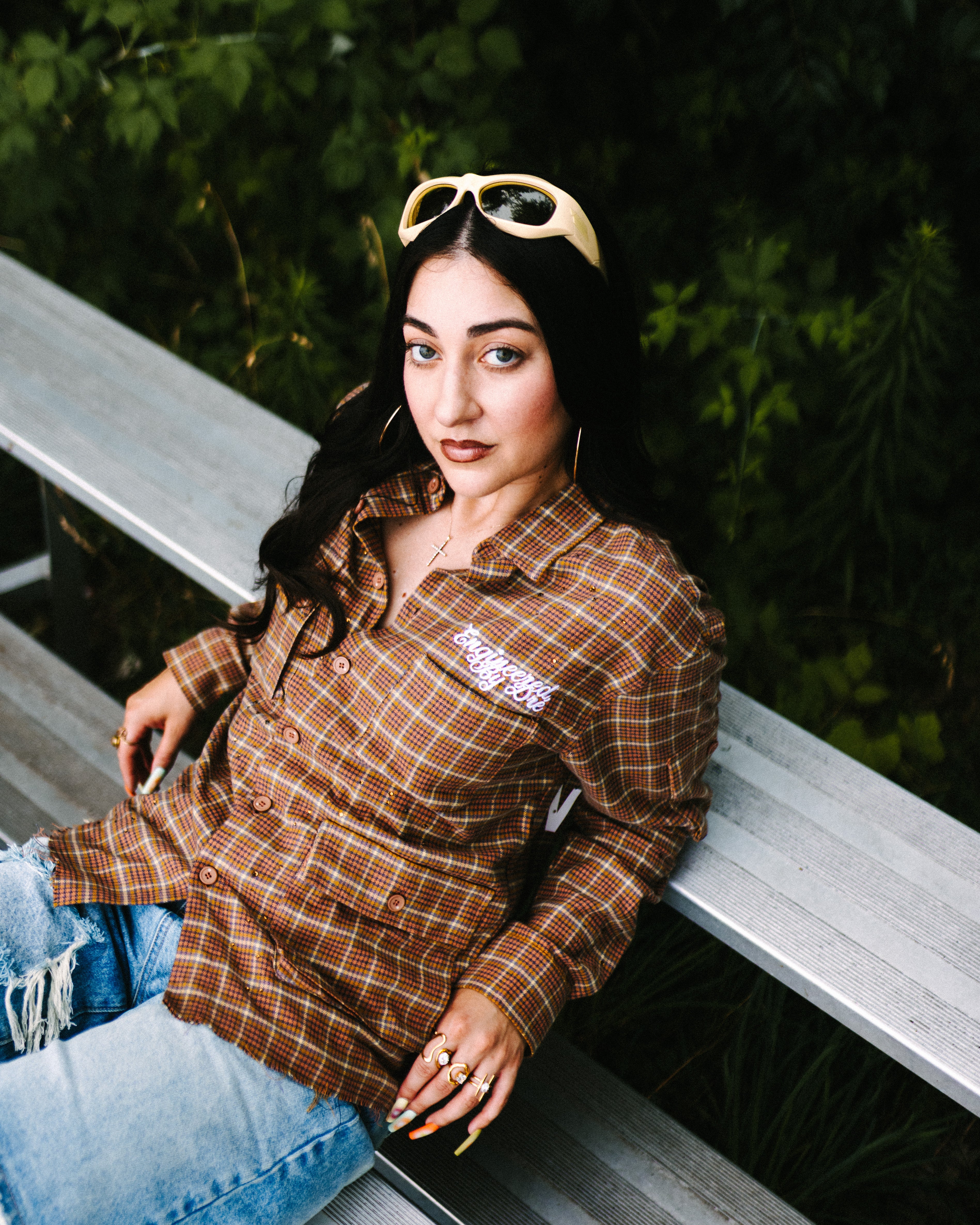 ROSE GOLD RHINESTONE FLANNEL