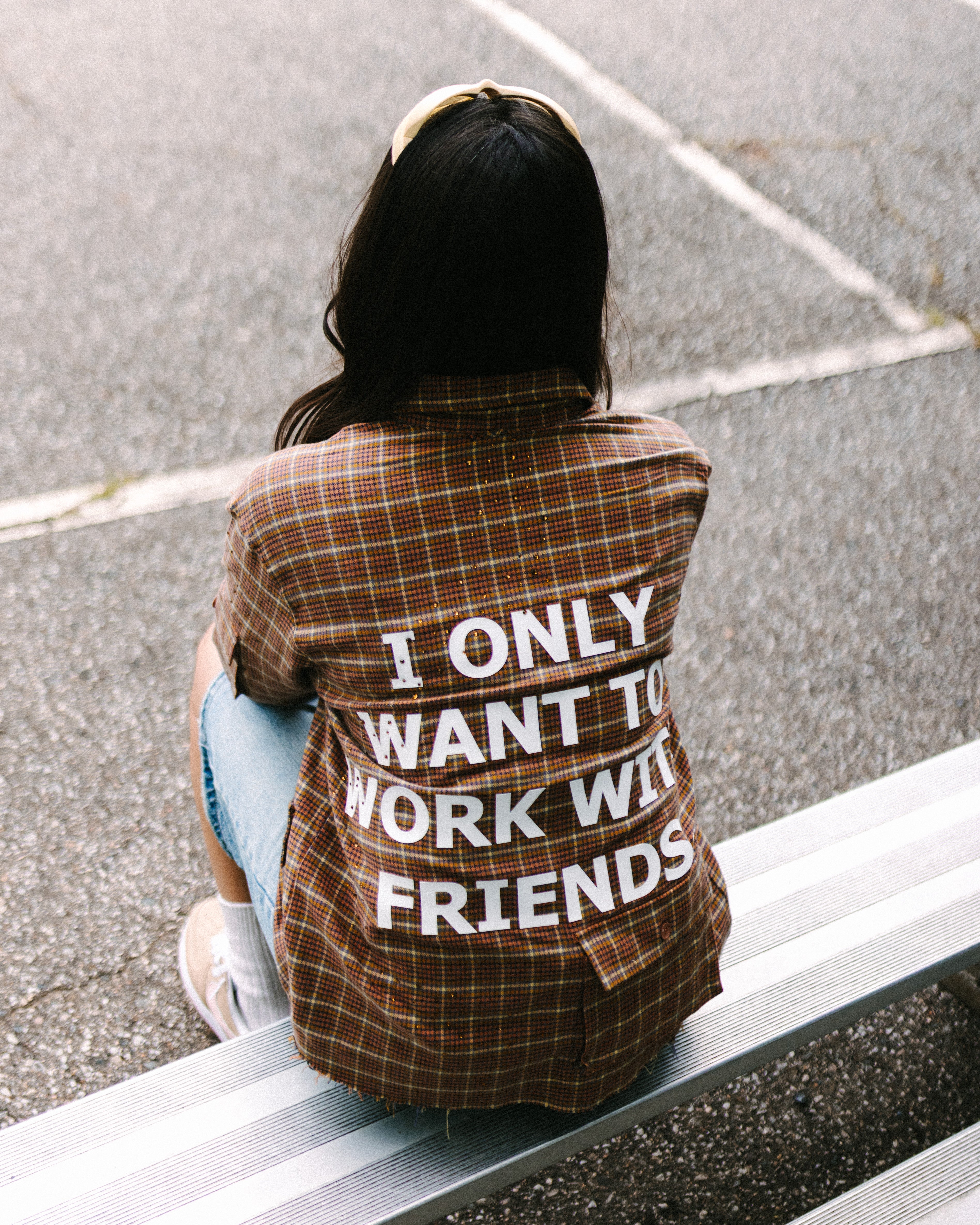 ROSE GOLD RHINESTONE FLANNEL